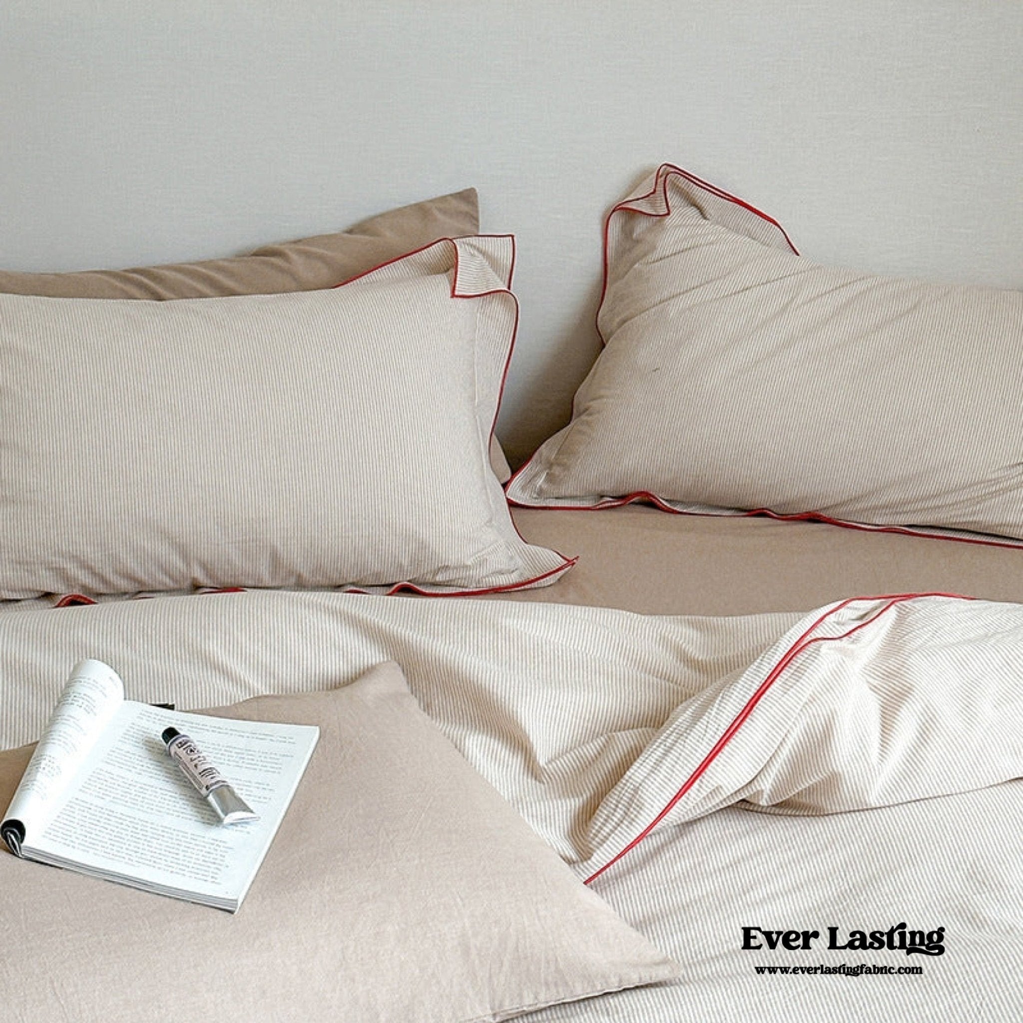 Joce Striped Bedding Set / Blue - Ever Lasting