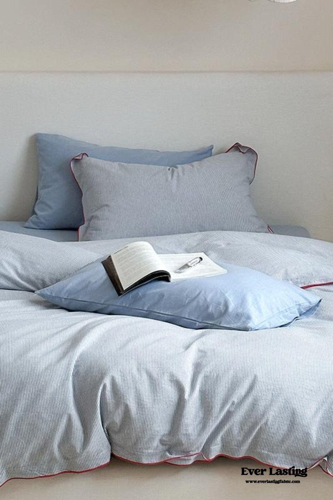 Joce Striped Bedding Set / Blue - Ever Lasting