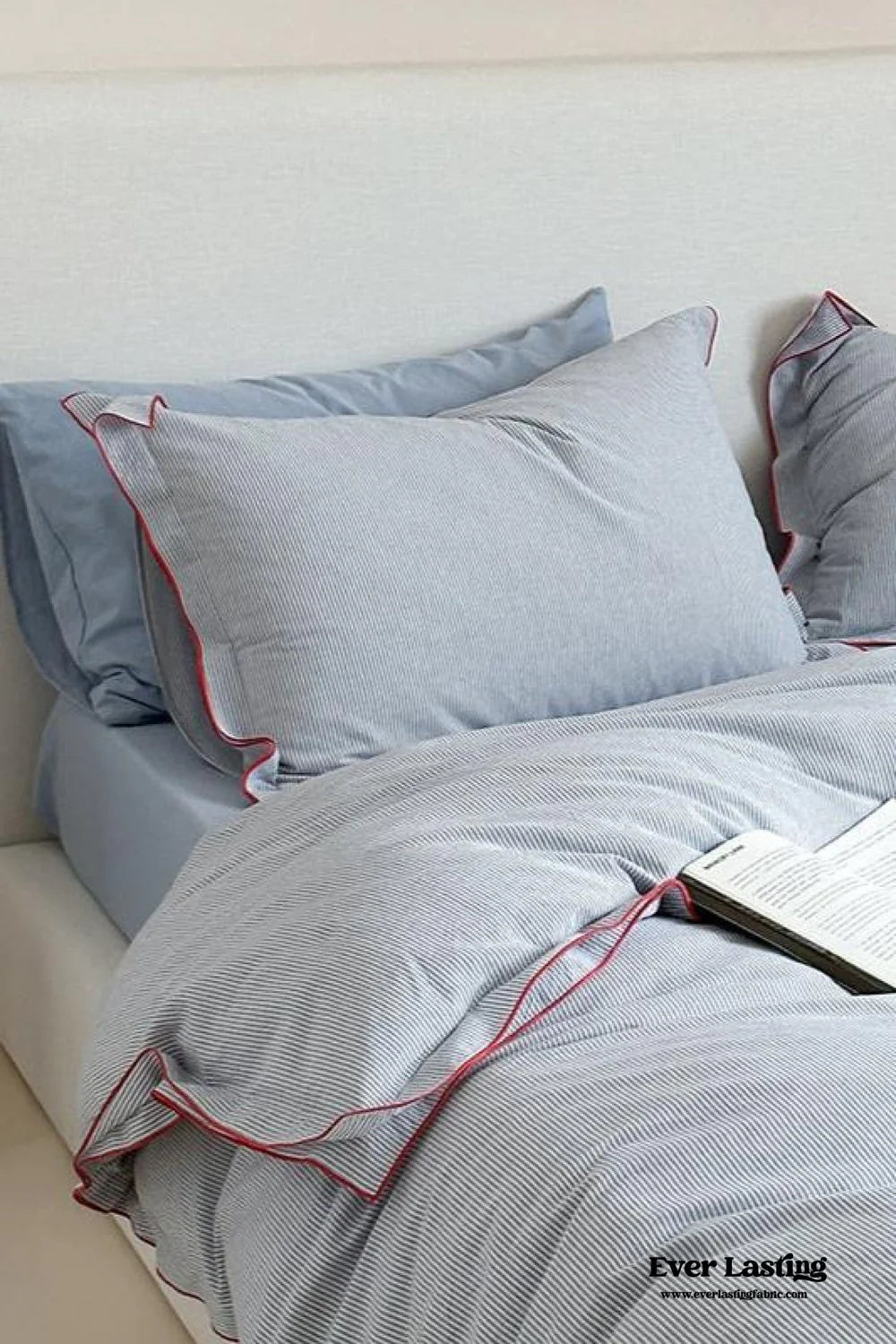 - Ever Lasting - Joce Striped Small Room Bedding Set / Blue - Bedding Set - Ever Lasting