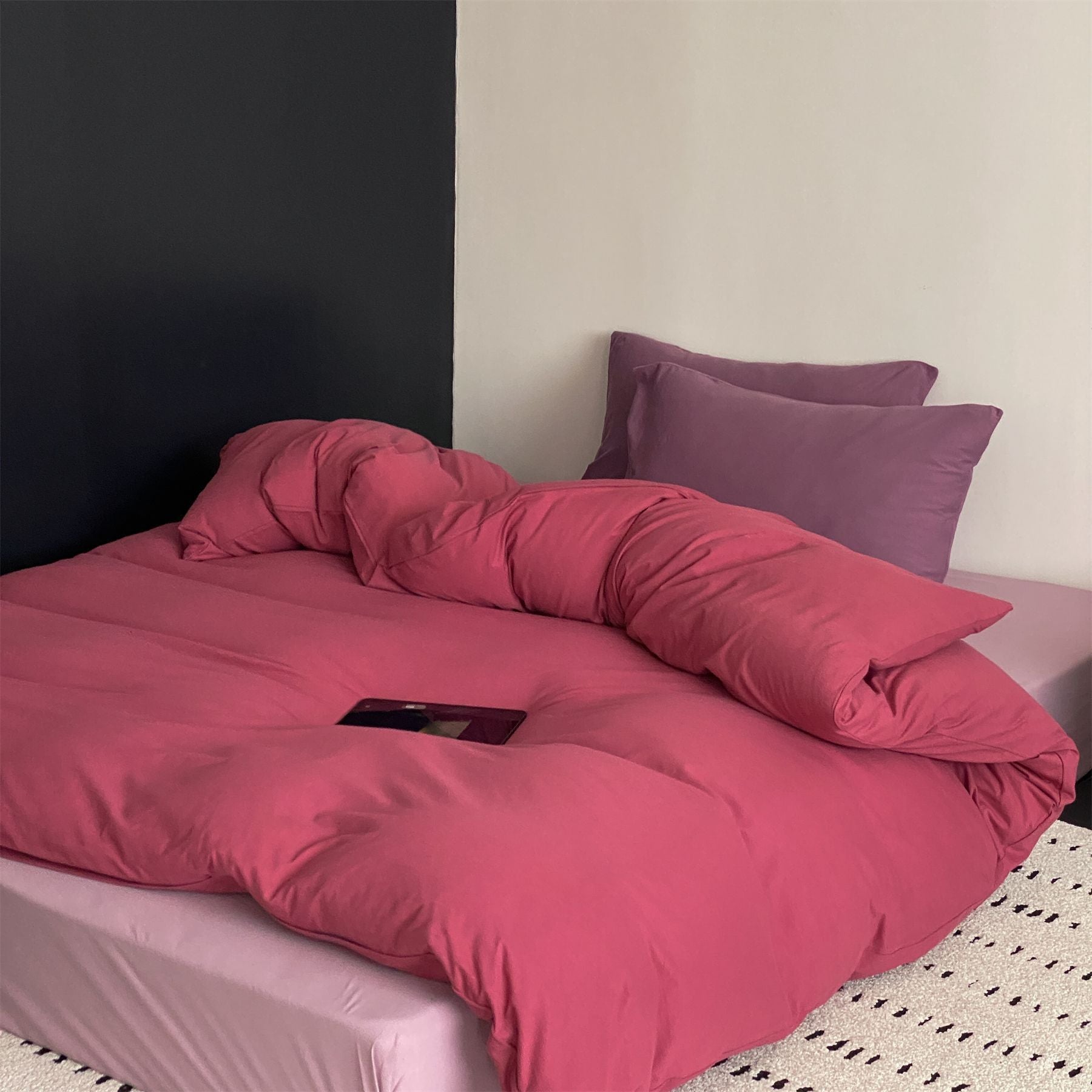 - Ever Lasting - Julian Minimalist Bedding Set / Brown - Bedding Set - Ever Lasting