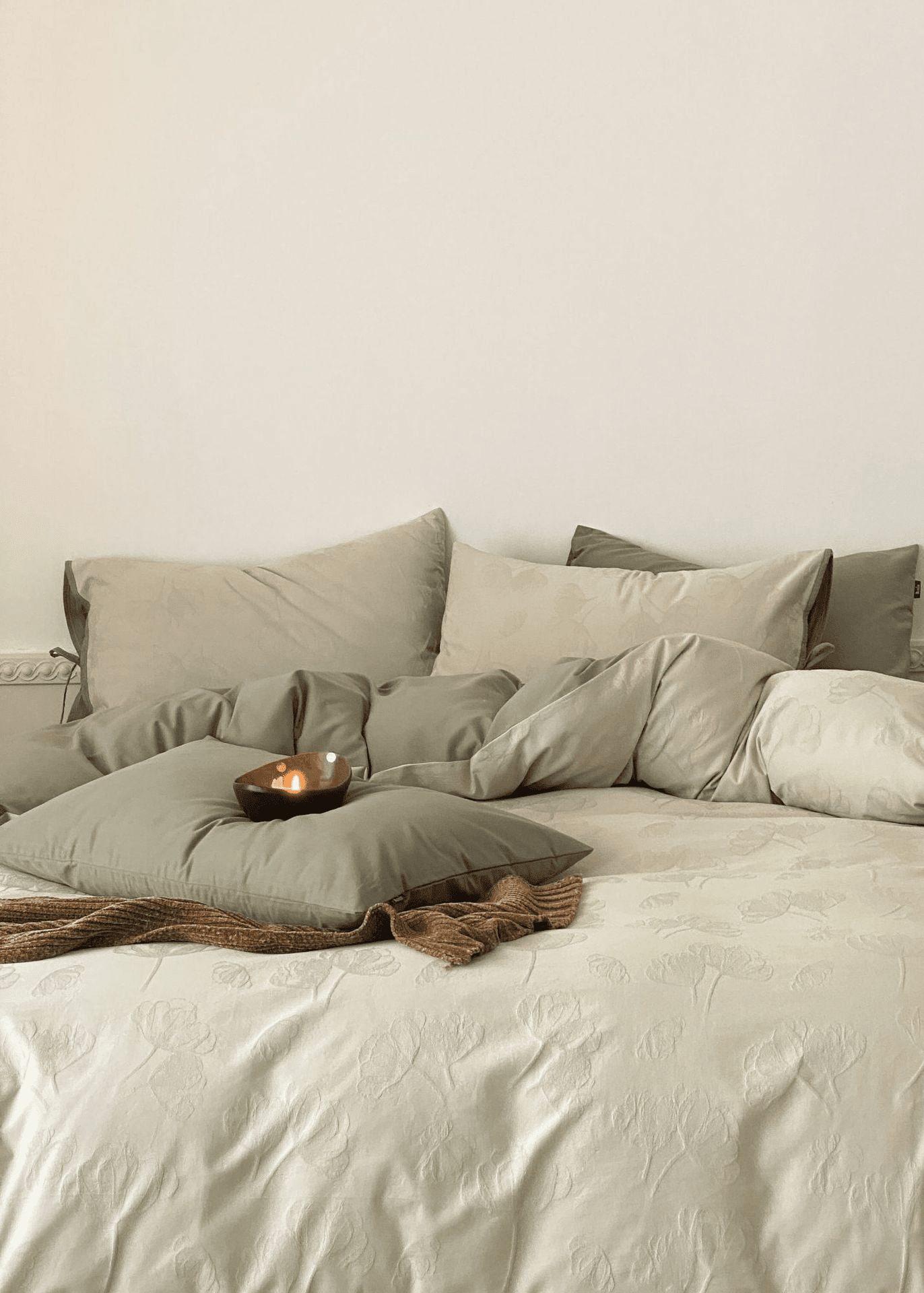 - Ever Lasting - Juliana Jacquard Bedding Set / Green - Bedding Set - Ever Lasting