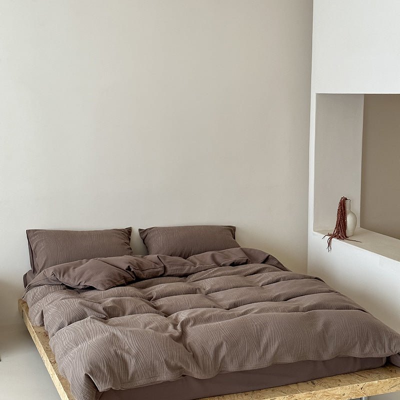 - Ever Lasting - Kinsley Jacquard Bedding Set / Black - Bedding Set - Ever Lasting