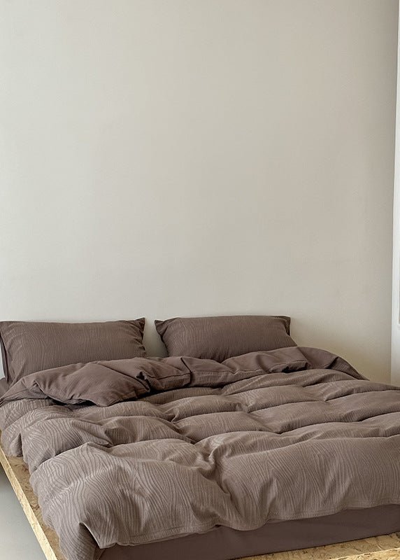 - Ever Lasting - Kinsley Jacquard Bedding Set / Black - Bedding Set - Ever Lasting