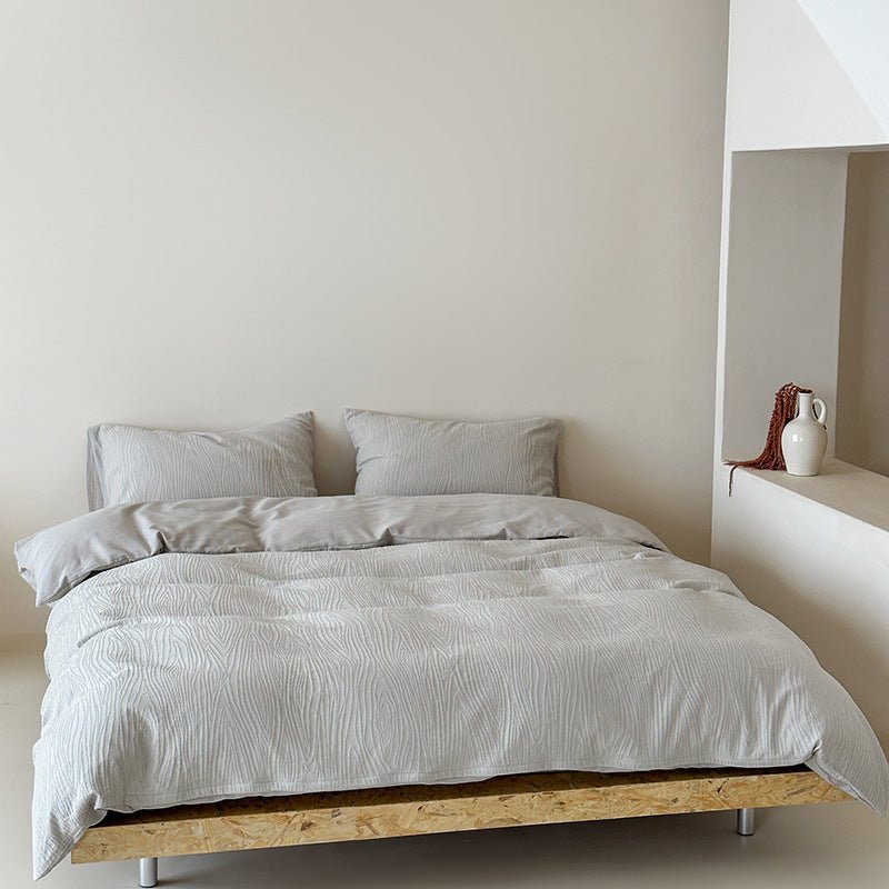 - Ever Lasting - Kinsley Jacquard Bedding Set / Black - Bedding Set - Ever Lasting