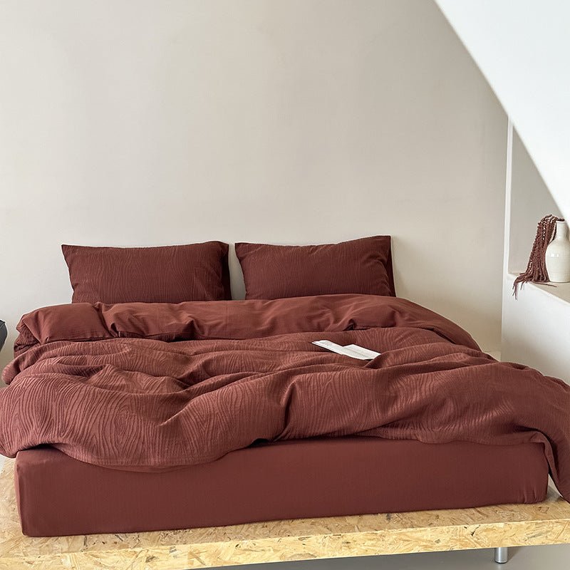 - Ever Lasting - Kinsley Jacquard Bedding Set / Black - Bedding Set - Ever Lasting