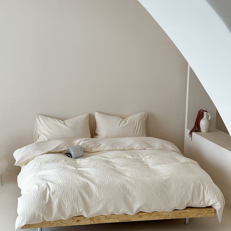 - Ever Lasting - Kinsley Jacquard Bedding Set / Black - Bedding Set - Ever Lasting