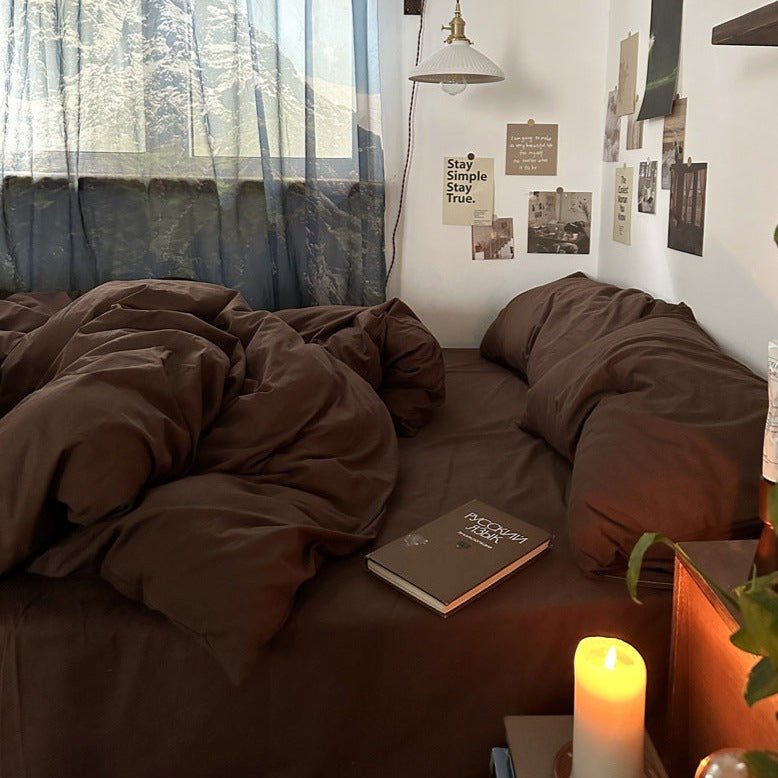 - Ever Lasting - Latte Bedding Set / Brown (Final Sale) - Bedding Set - Ever Lasting