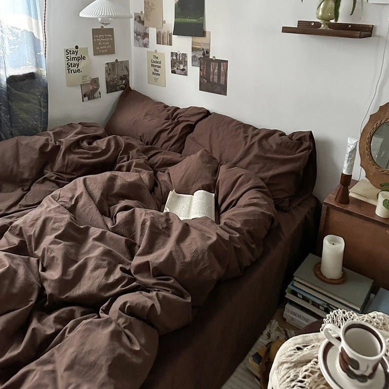 - Ever Lasting - Latte Small Room Bedding Set / Brown - Bedding Set - Ever Lasting
