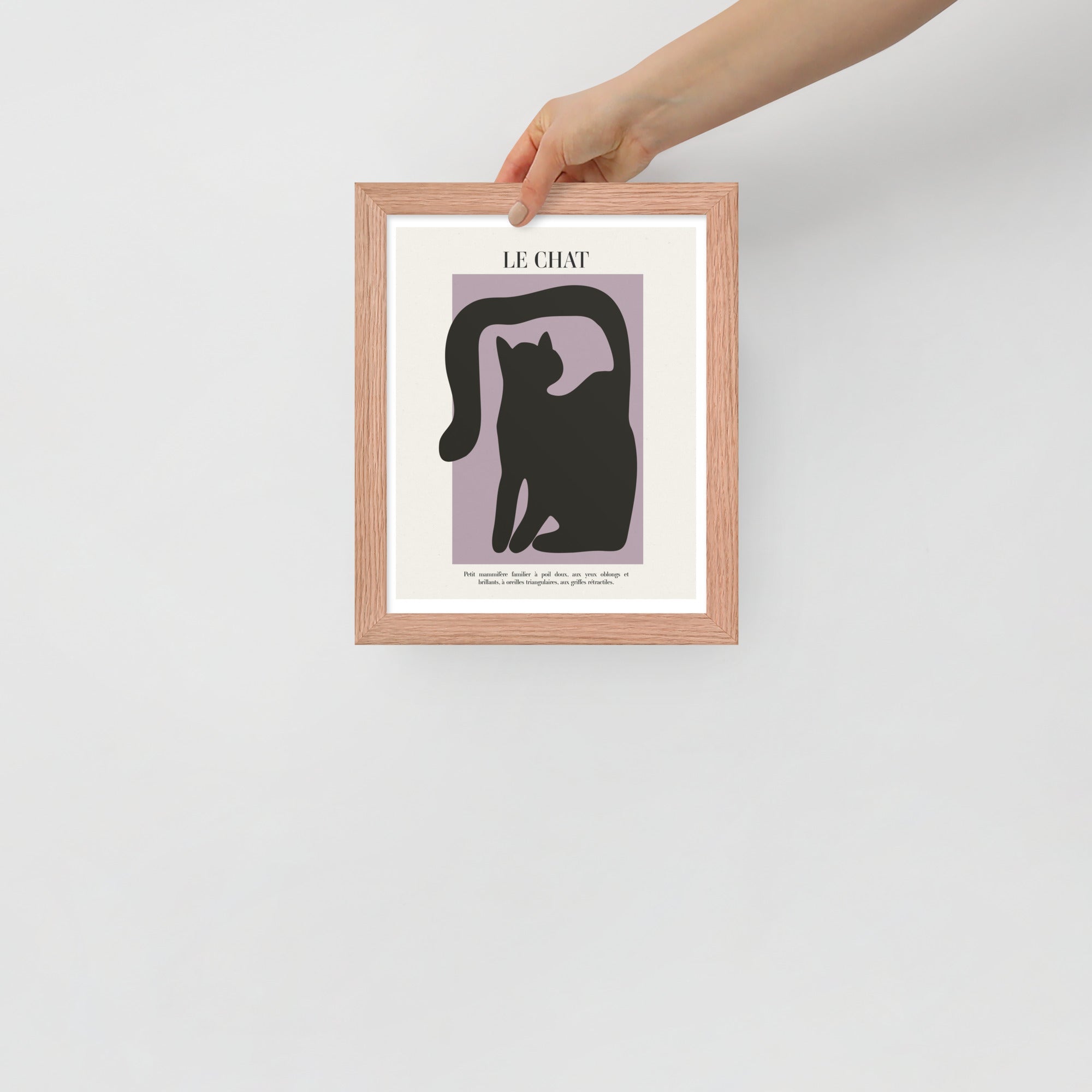 -Ever Lasting - Le Chat – Minimalist Cat Silhouette Wall Art Print - Ever Lasting