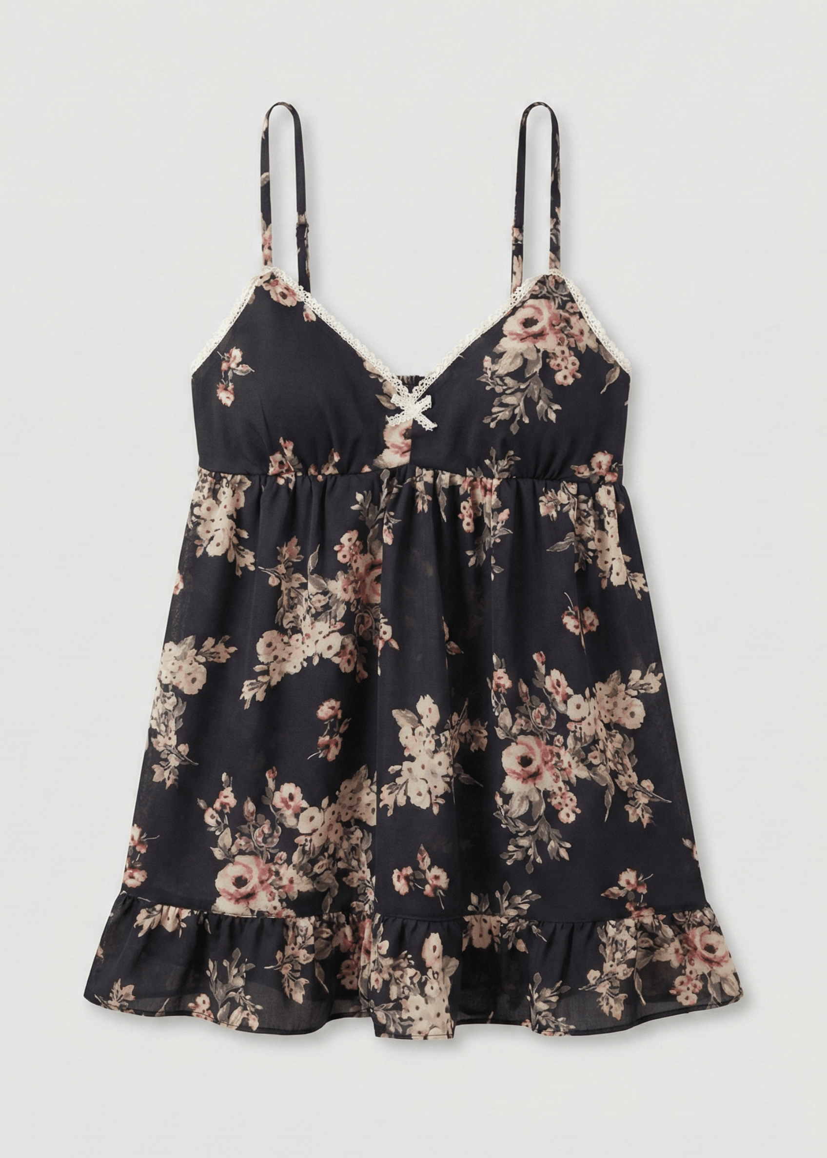 - Ever Lasting - Lelia Camisole Floral Pajama Set / Black - Pajamas - Ever Lasting