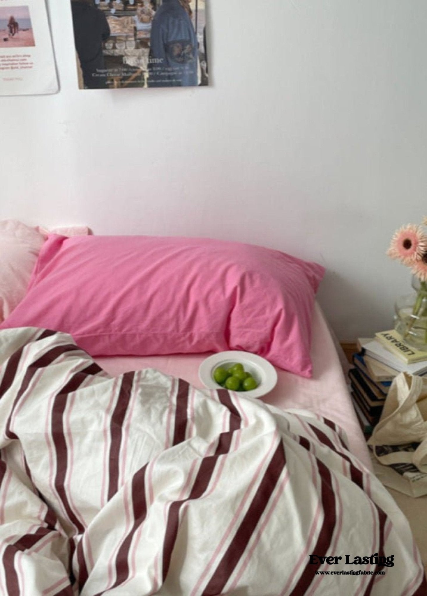 Liam Striped Bedding Set / Brown - Ever Lasting