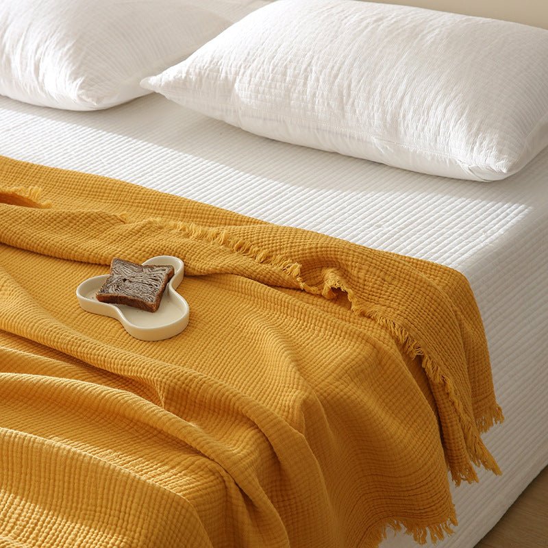 - Ever Lasting - Light Weight Cotton Blanket / Yellow - Blankets - Ever Lasting