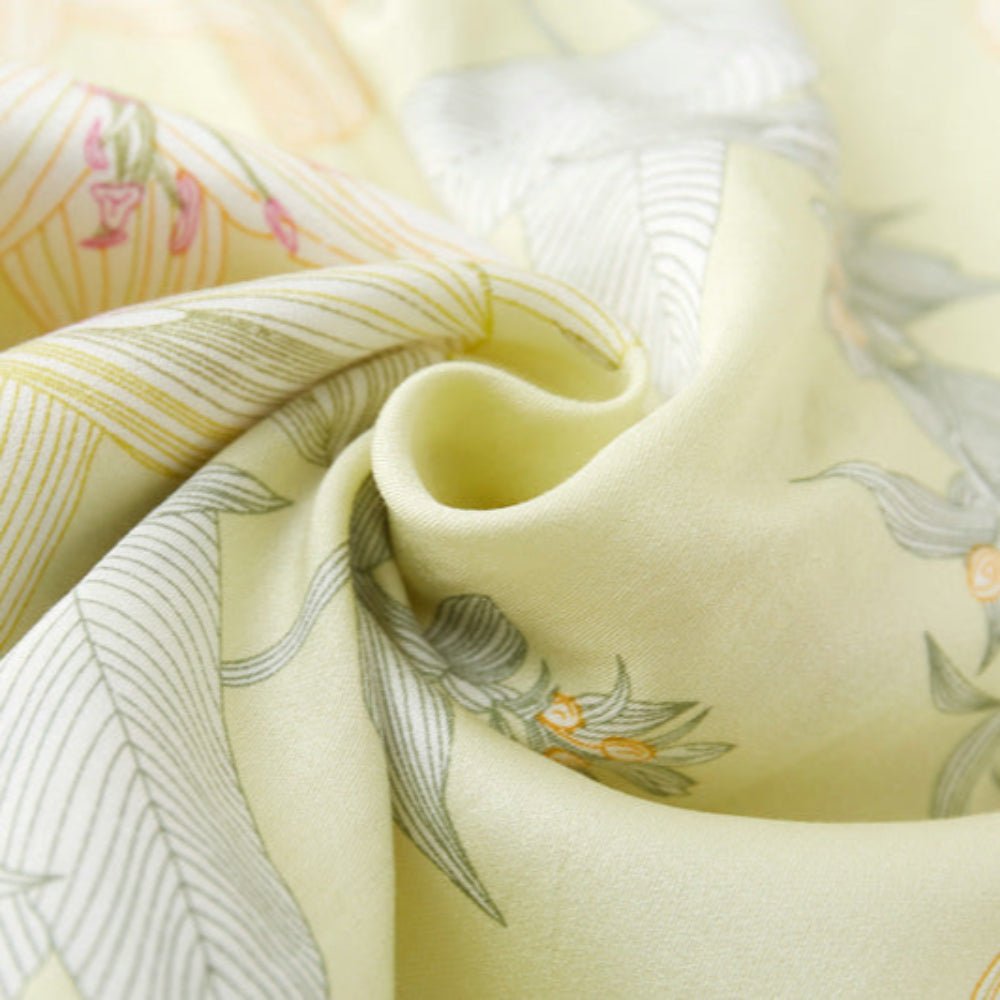 Lillian Lapel Collar & Button Front Floral Pajama Set / Long - Sleeve & Long - Pant - Ever Lasting