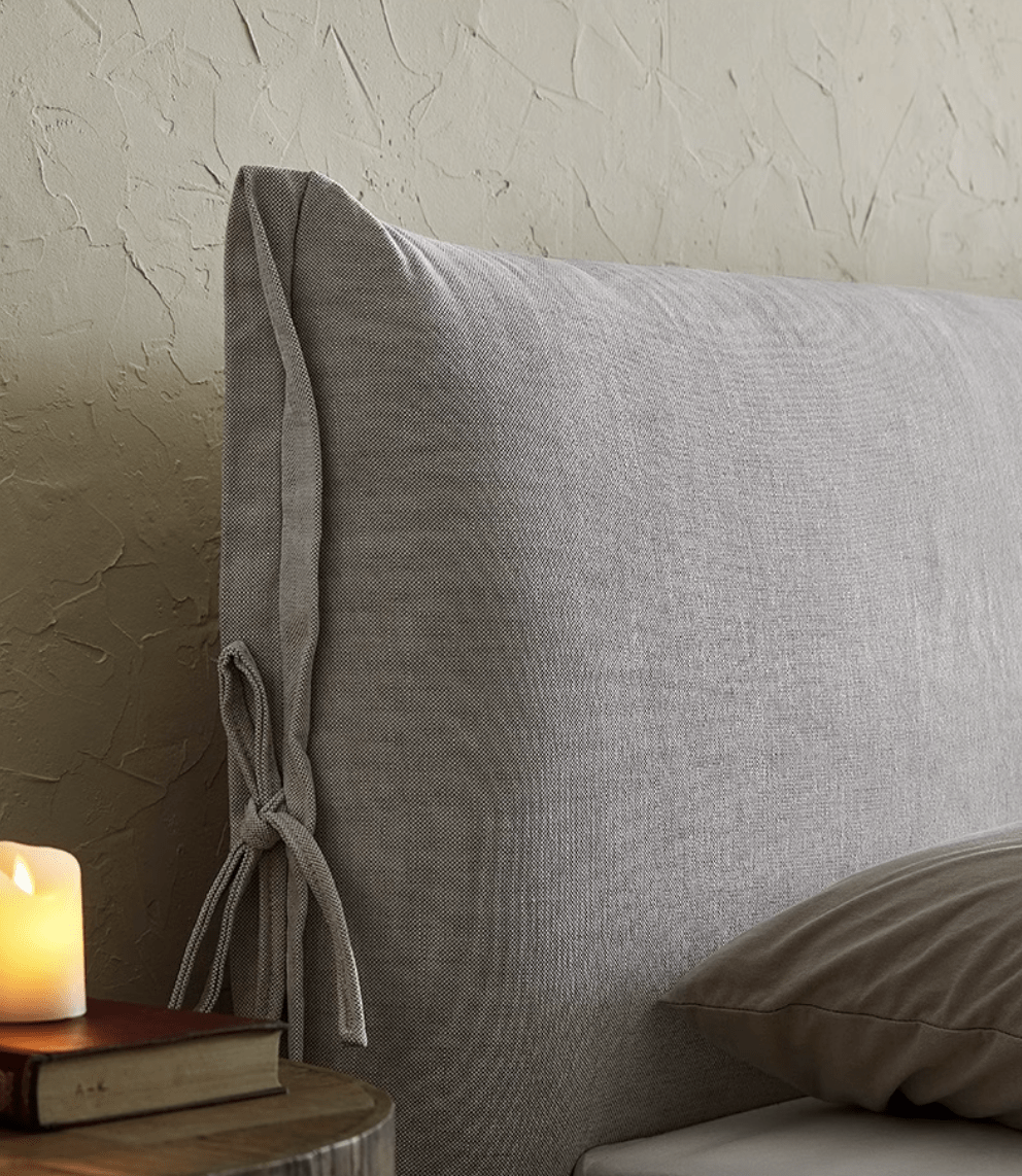 - Ever Lasting - Linen Ribbon Ties Bed Frame (6 Linen Cover Colors) - Bed Frame - Ever Lasting