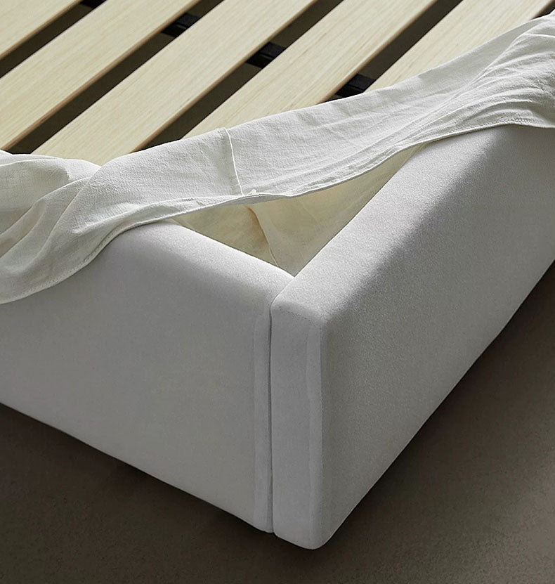 - Ever Lasting - Linen Ribbon Ties Bed Frame (6 Linen Cover Colors) - Bed Frame - Ever Lasting