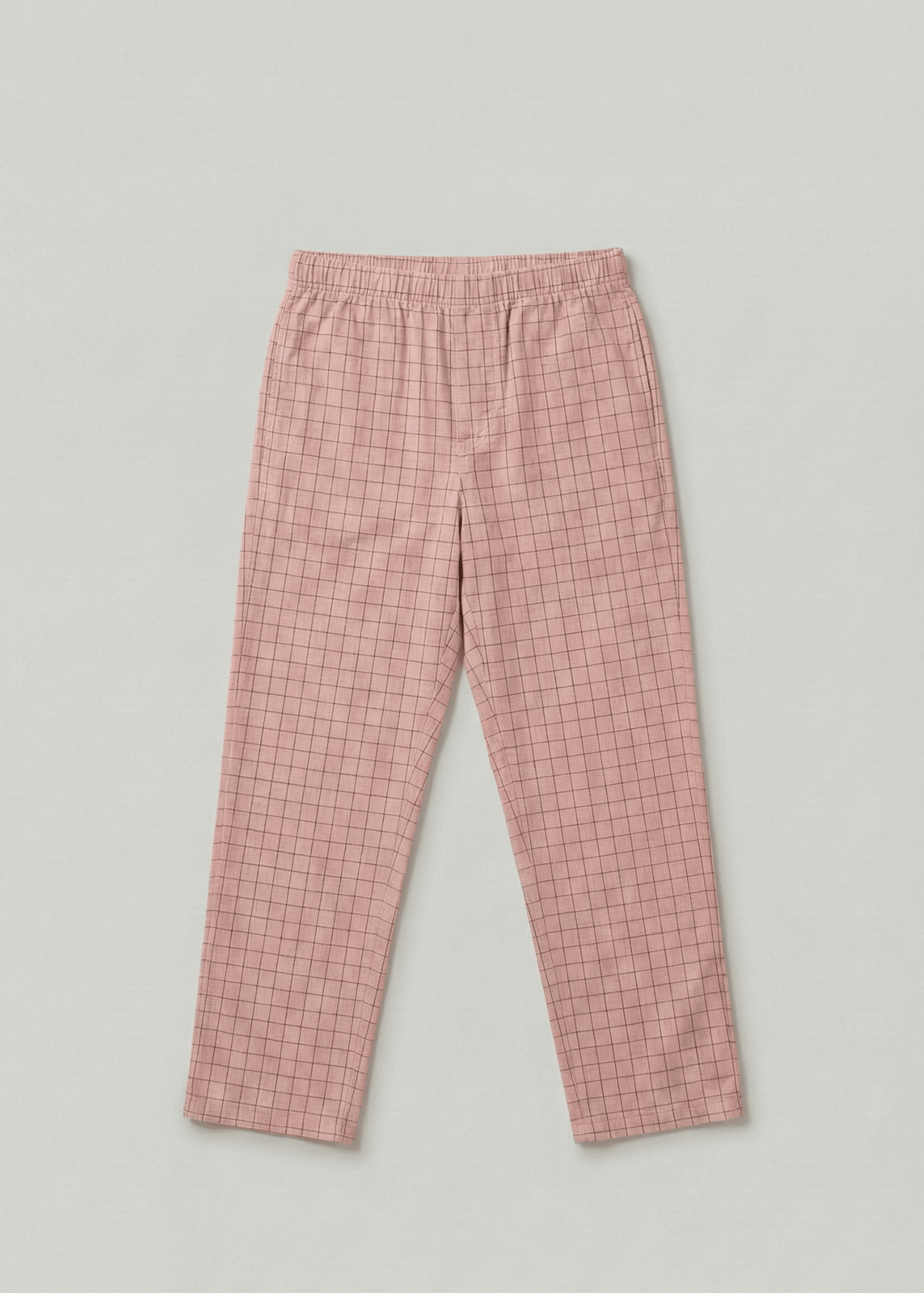 - Ever Lasting - Luca Washed Cotton Plaid Lapel Pajama Set / Pink - Pajama Set - Ever Lasting