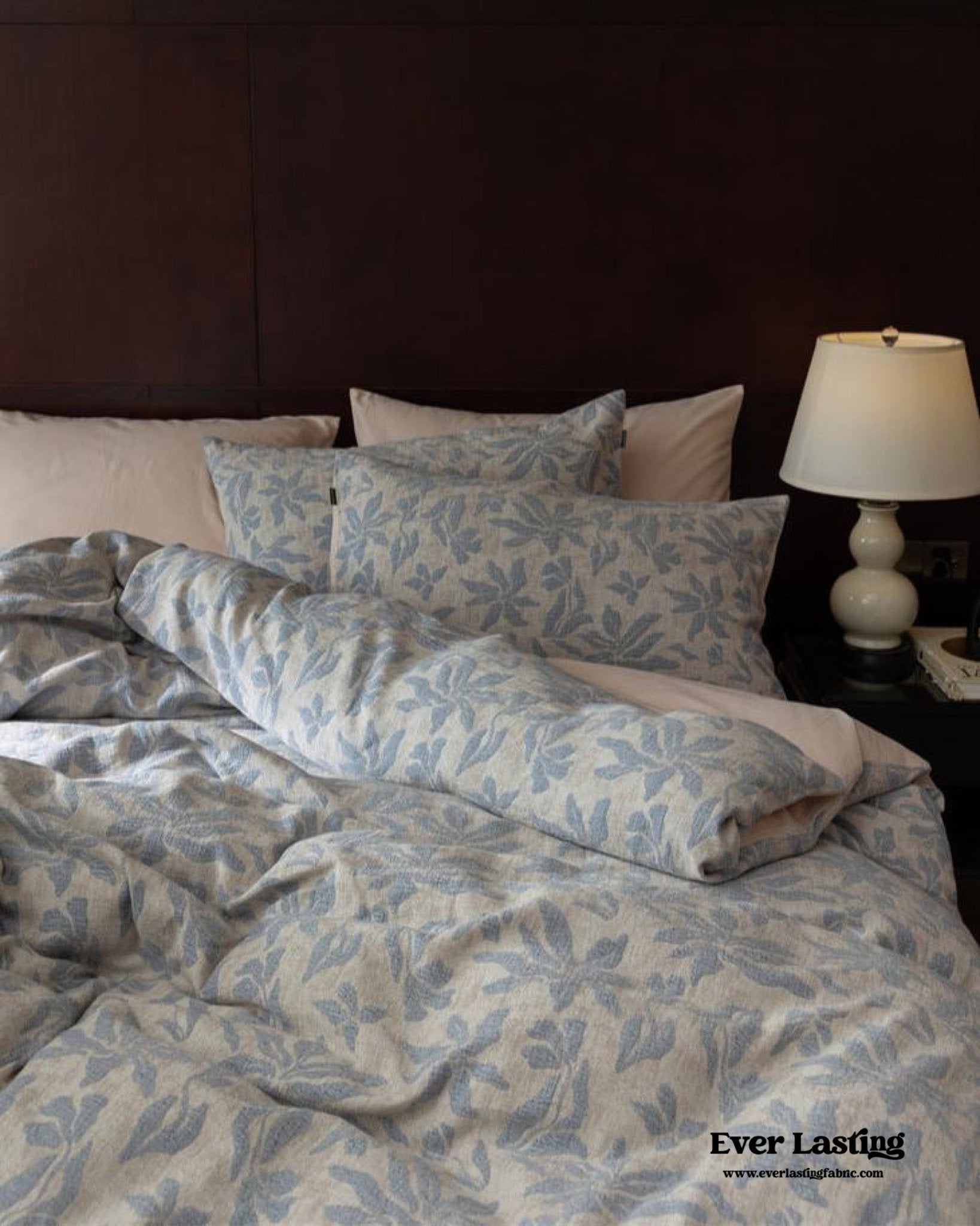 Lucien Silky Vintage Jacquard Bedding Bundle - Ever Lasting