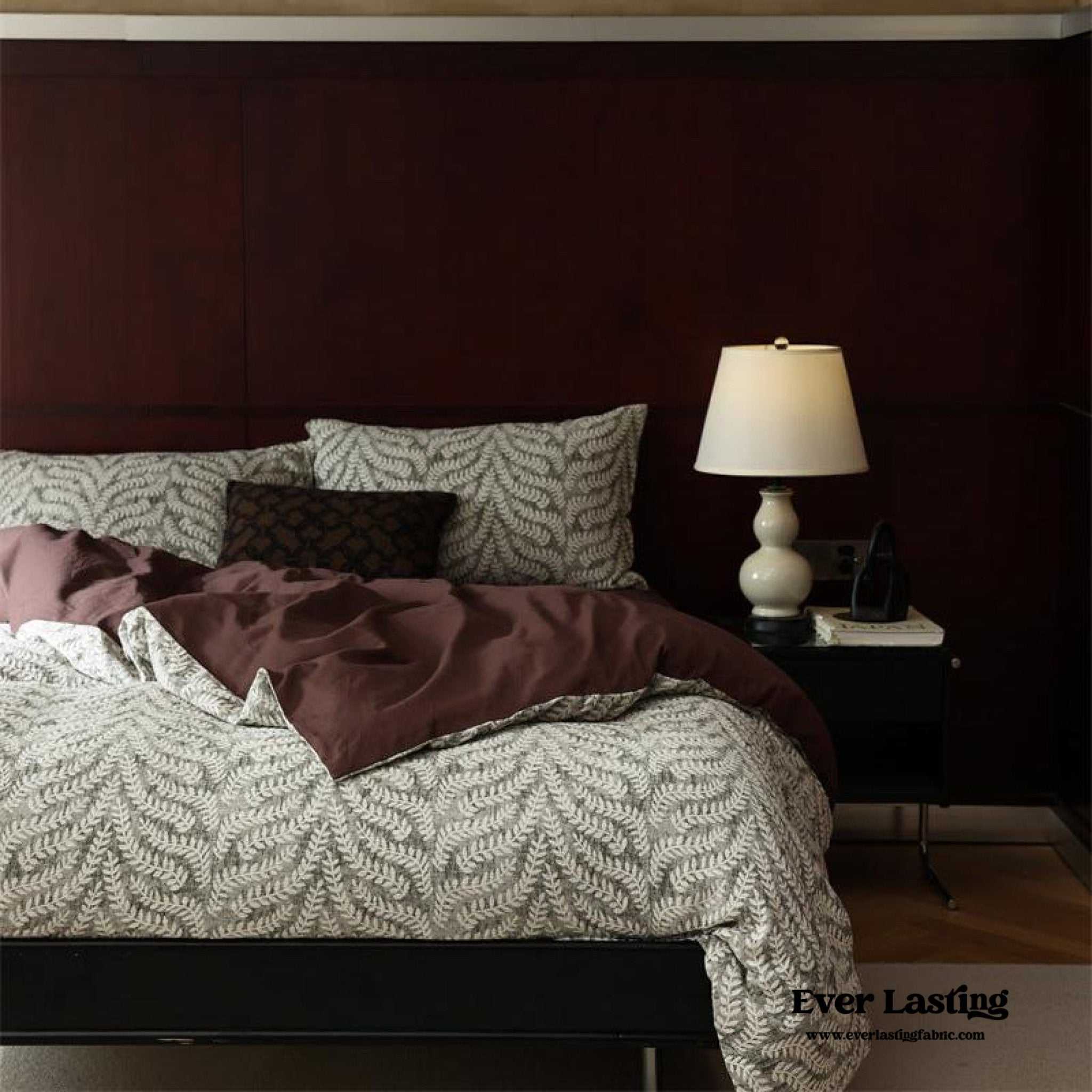 Lucien Silky Vintage Jacquard Bedding Bundle - Ever Lasting