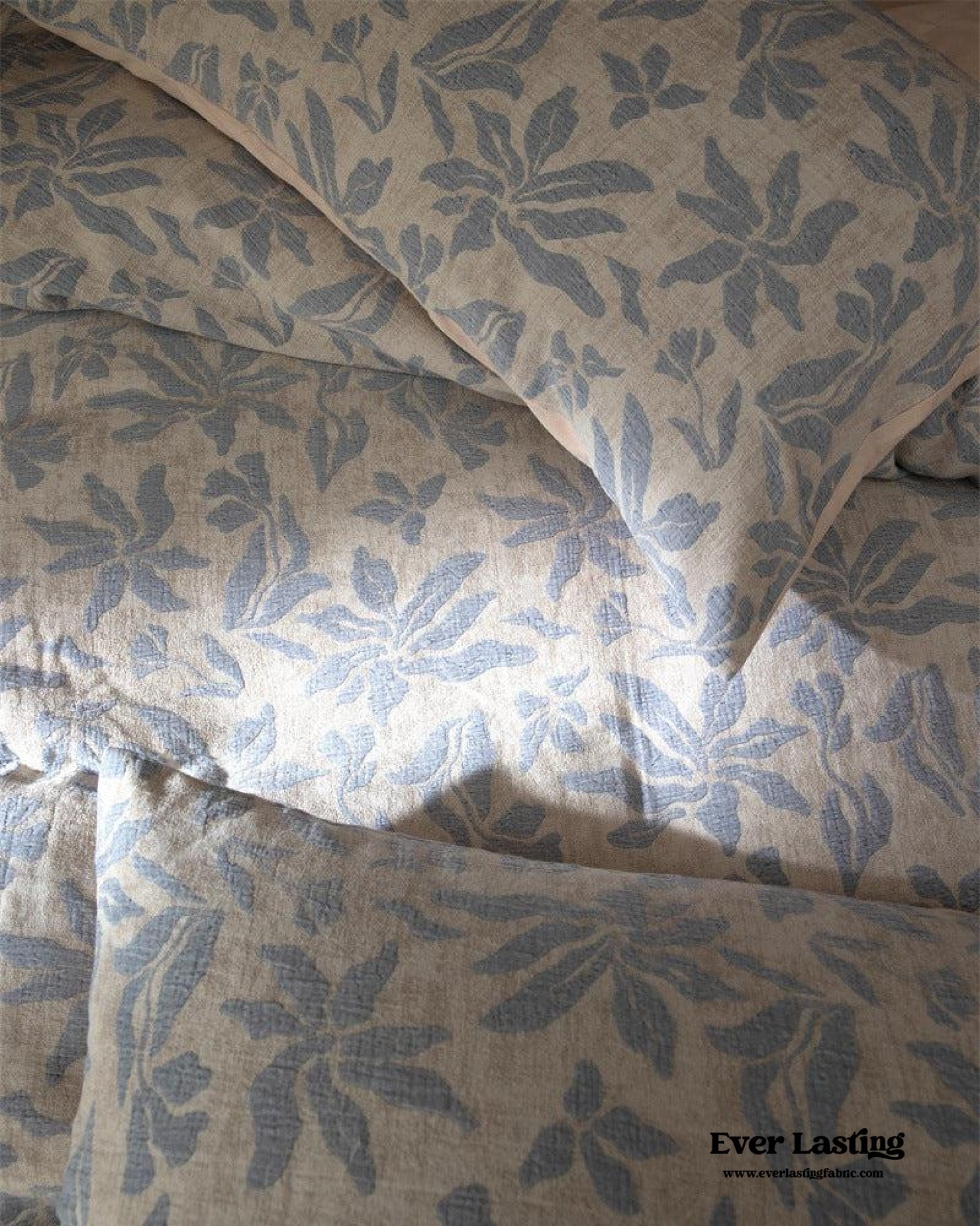 Lucien Silky Vintage Jacquard Bedding Set / Brown - Ever Lasting