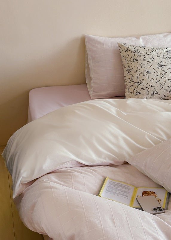 Lucy Gingham Textured Bedding Bundle - Ever Lasting