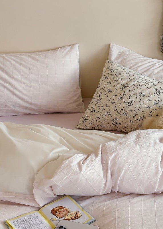 Lucy Gingham Textured Bedding Bundle - Ever Lasting