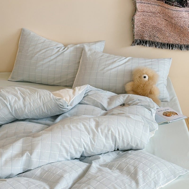 Lucy Gingham Textured Bedding Bundle - Ever Lasting