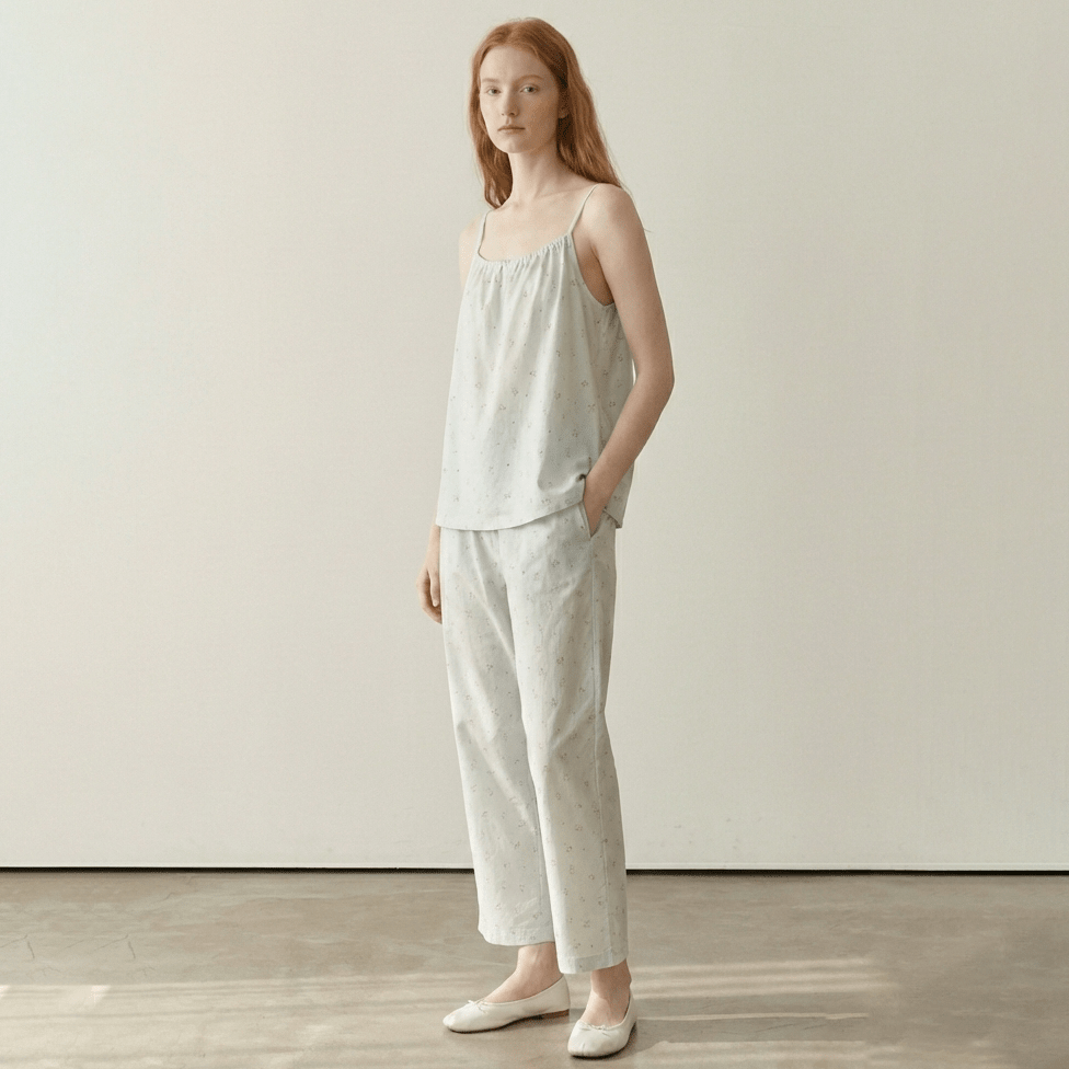 - Ever Lasting - Luma Sleeveless Floral Pajama Set / Orange - Pajamas - Ever Lasting