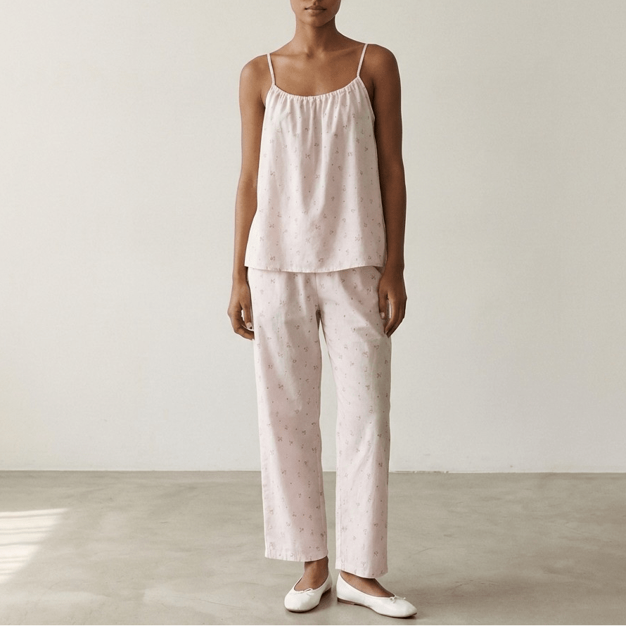 - Ever Lasting - Luma Sleeveless Floral Pajama Set / Orange - Pajamas - Ever Lasting