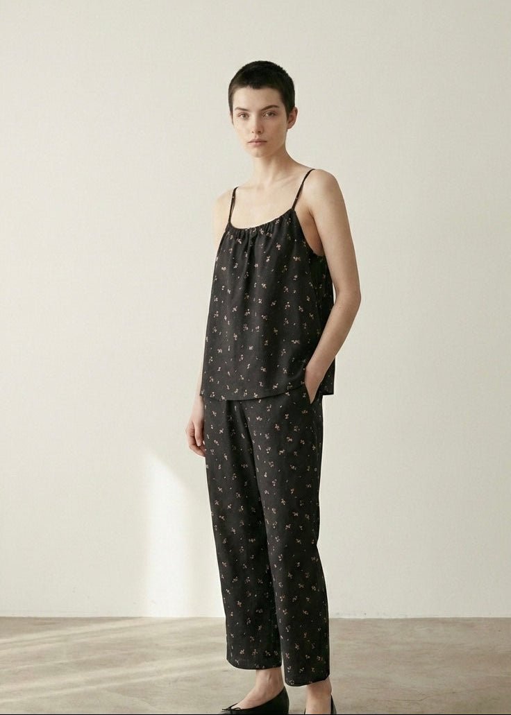 - Ever Lasting - Luma Sleeveless Floral Pajama Set / Pink - Pajamas - Ever Lasting