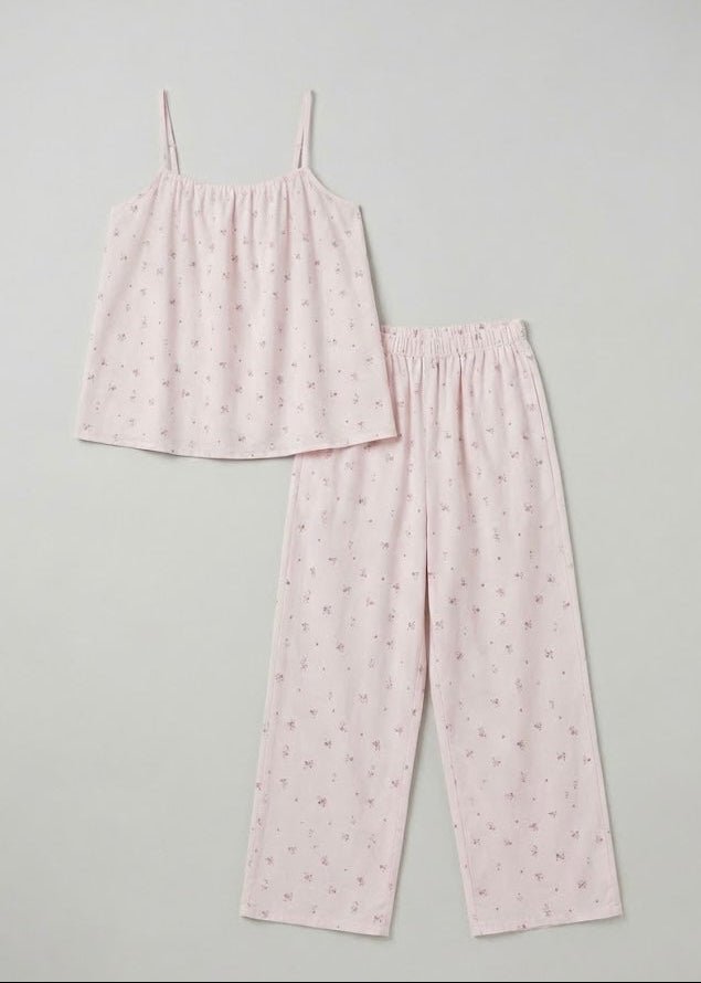 - Ever Lasting - Luma Sleeveless Floral Pajama Set / Pink - Pajamas - Ever Lasting