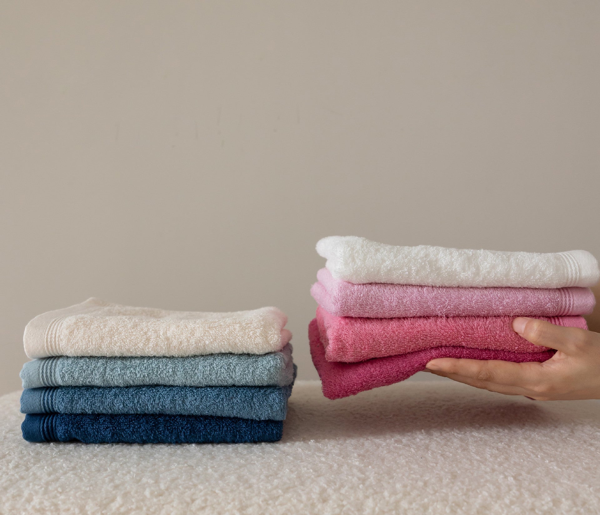 - Ever Lasting - Macaron Color Face Towel Set / Pink - Towel - Ever Lasting