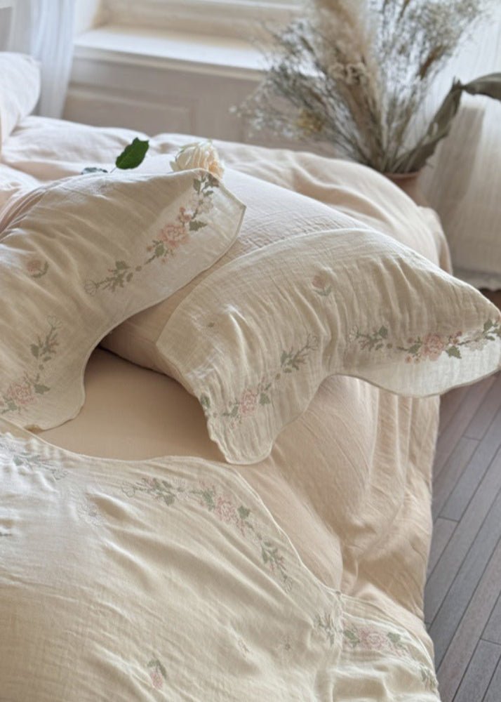 Maeve Floral Double Gauze Bedding Bundle - Ever Lasting