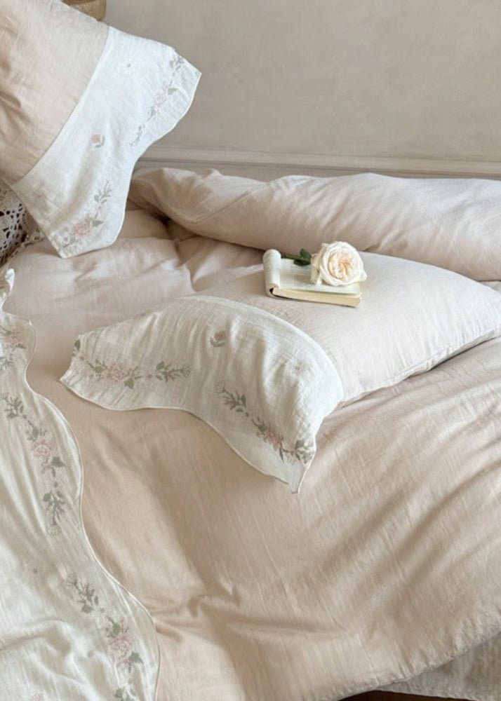 Maeve Floral Double Gauze Bedding Bundle - Ever Lasting