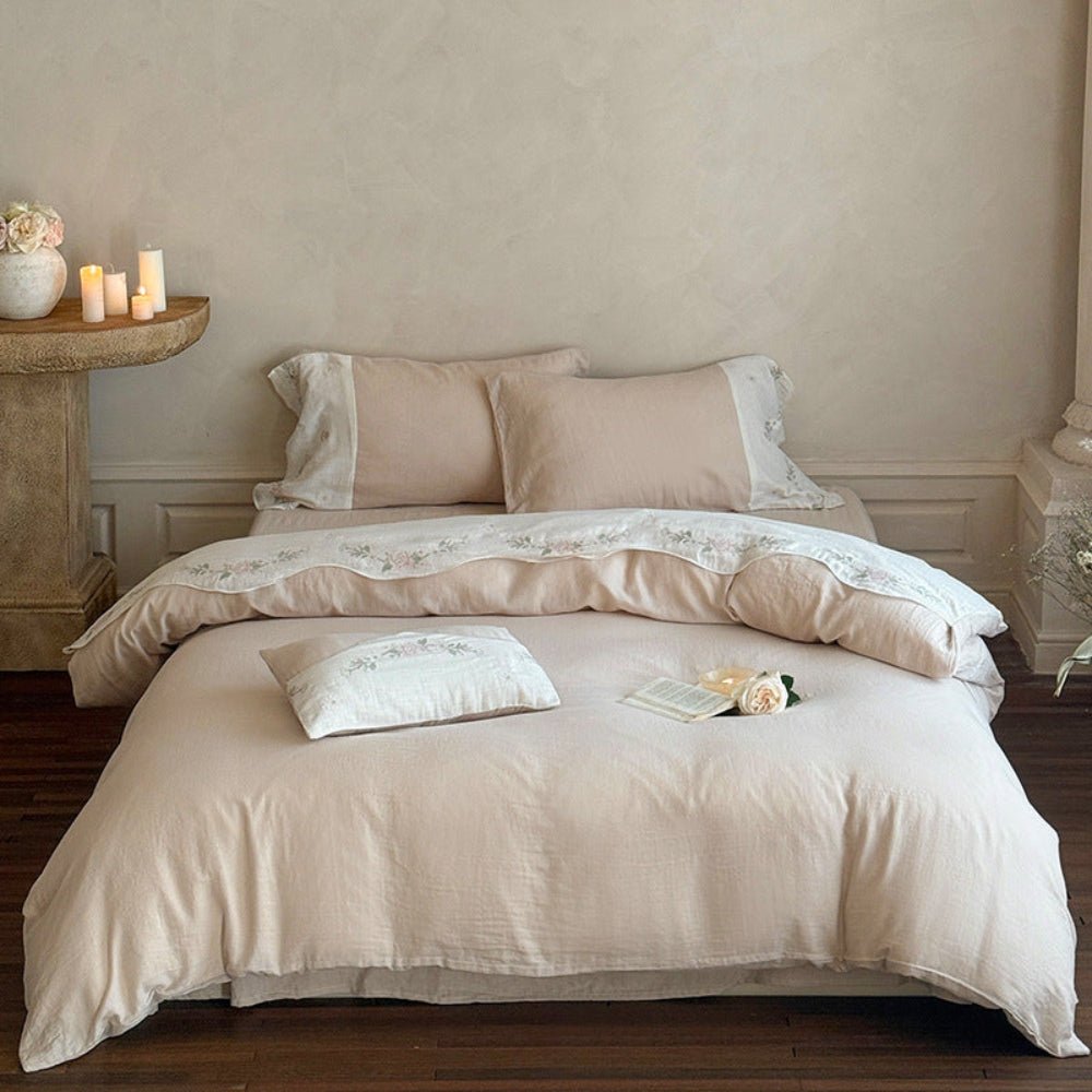 Maeve Floral Double Gauze Bedding Bundle - Ever Lasting