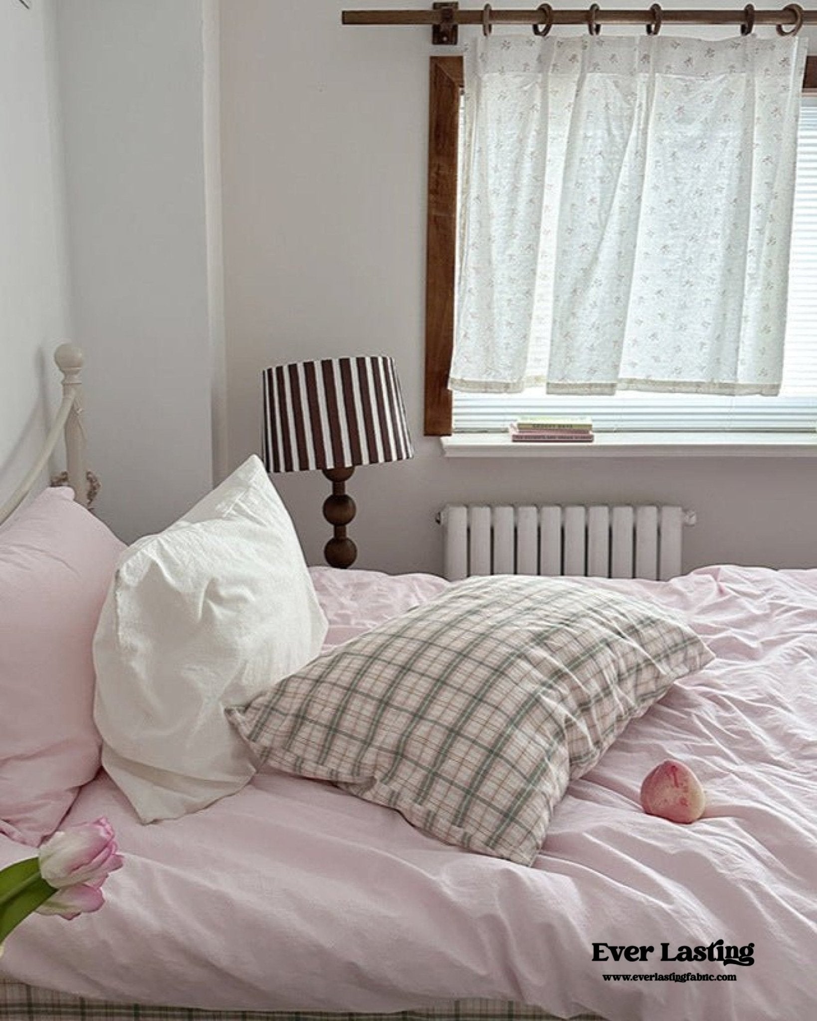 Maisie Soft Pink Plaid Bedding Set - Ever Lasting