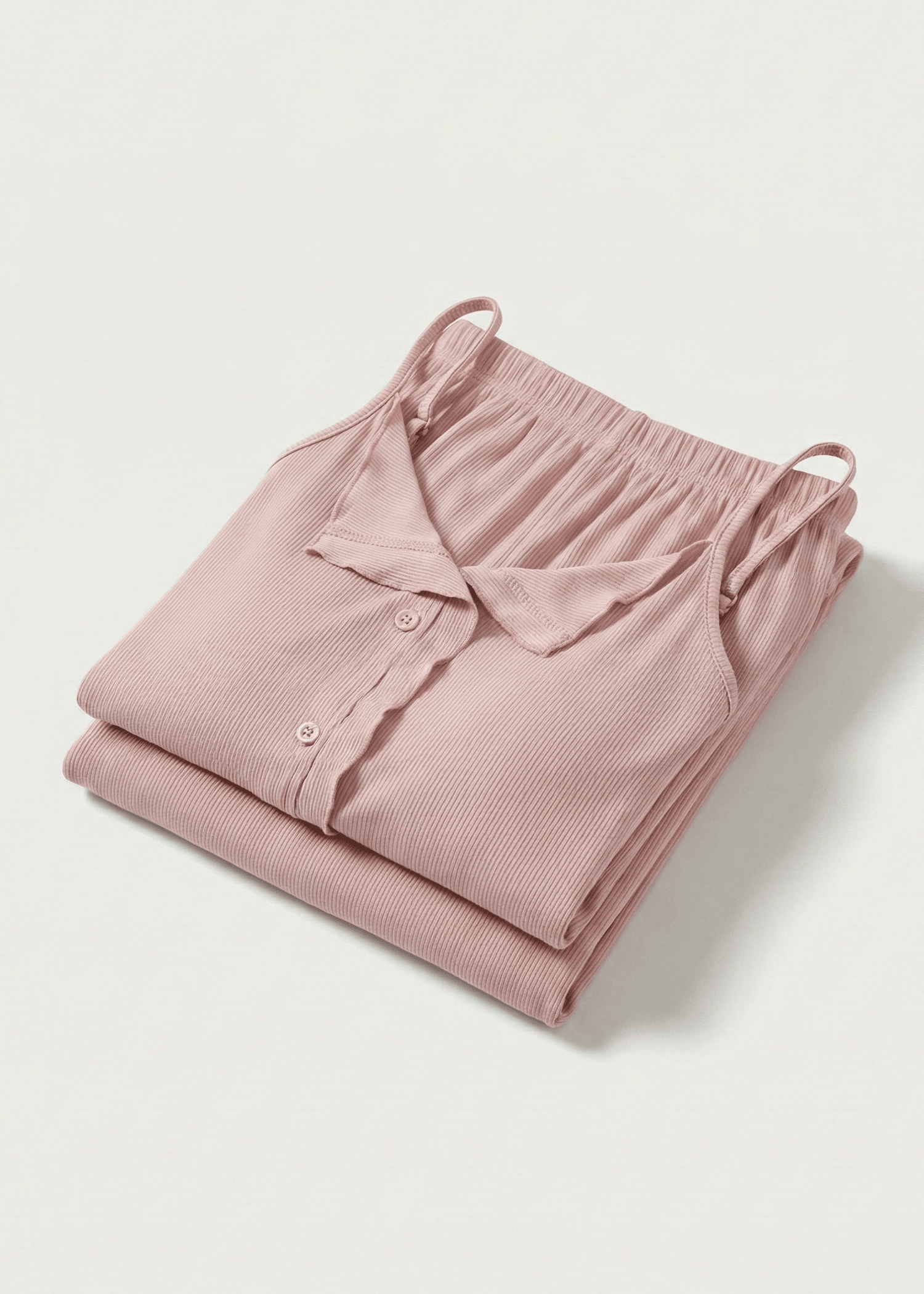 - Ever Lasting - Marlowe Sling V - Neck Pajama Set / White - Pajamas - Ever Lasting