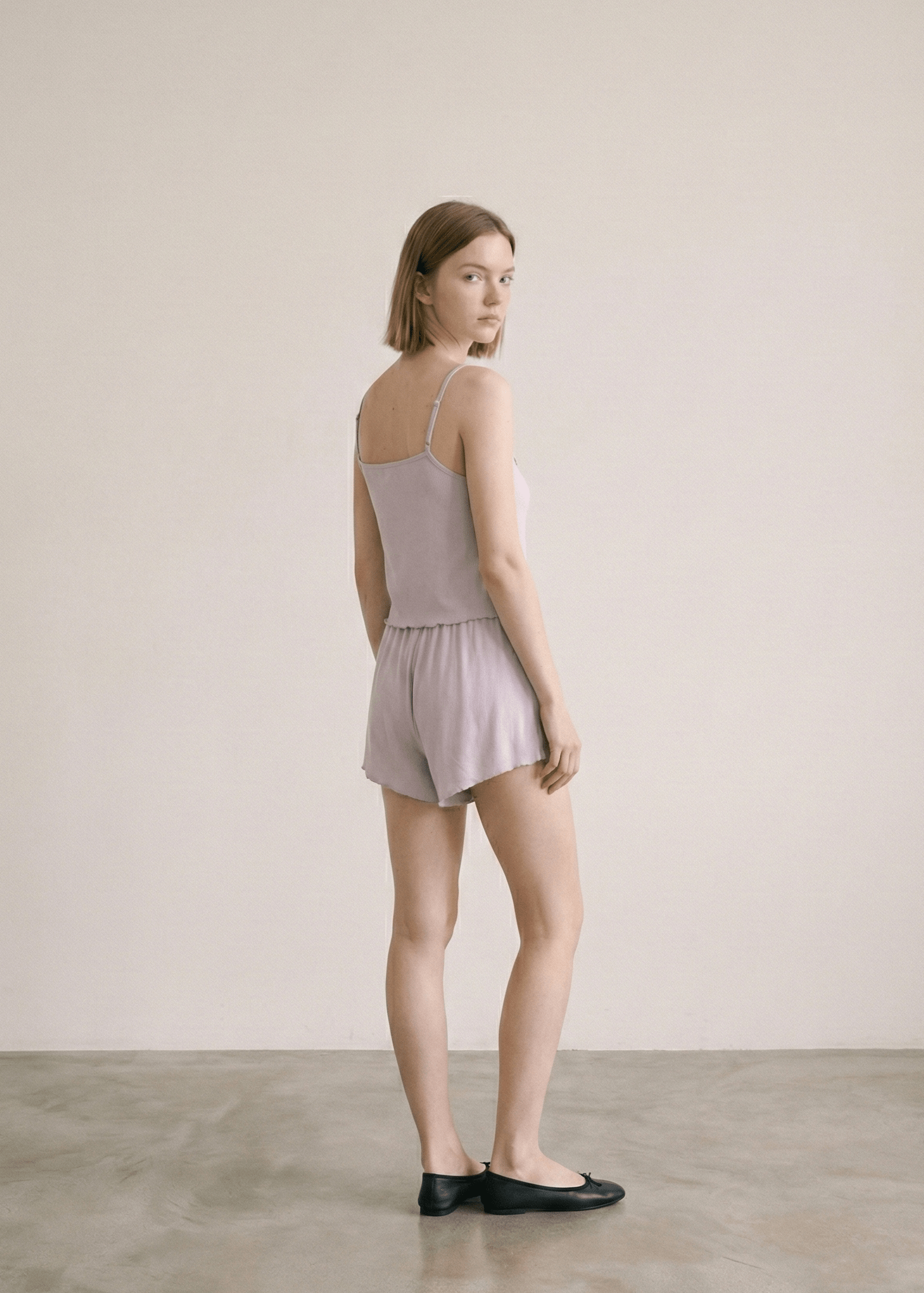 - Ever Lasting - Marlowe Sling V - Neck Pajama Set / White - Pajamas - Ever Lasting