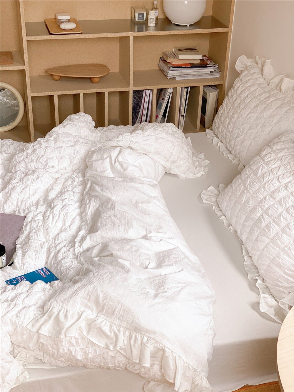 - Ever Lasting - Marshmallow Puff Ruffle Bedding Bundle - Bedding Bundle - Ever Lasting