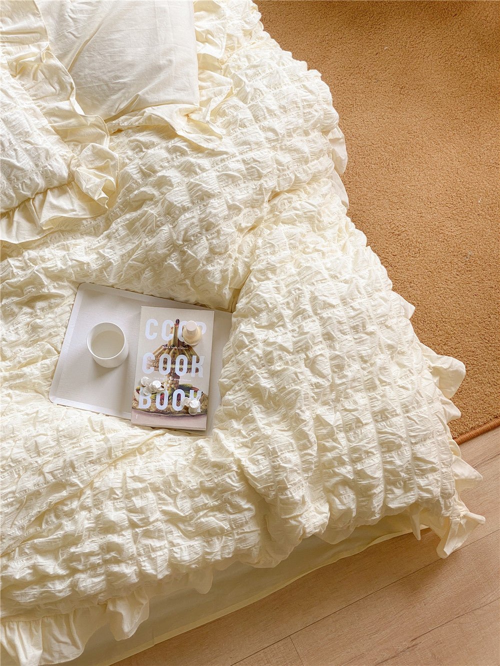 - Ever Lasting - Marshmallow Puff Ruffle Bedding Bundle - Bedding Bundle - Ever Lasting