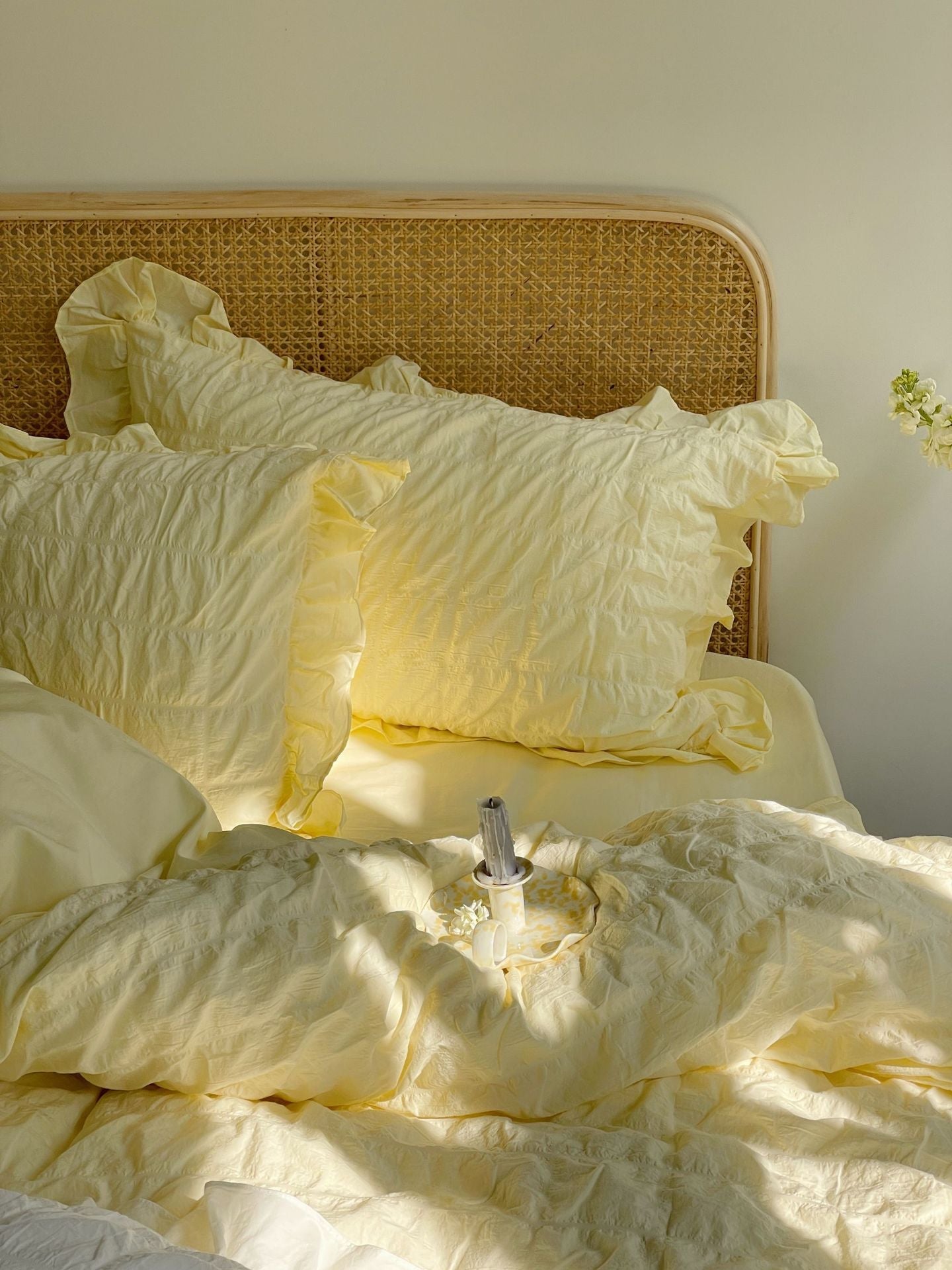 - Ever Lasting - Marshmallow Puff Ruffle Bedding Bundle - Bedding Bundle - Ever Lasting