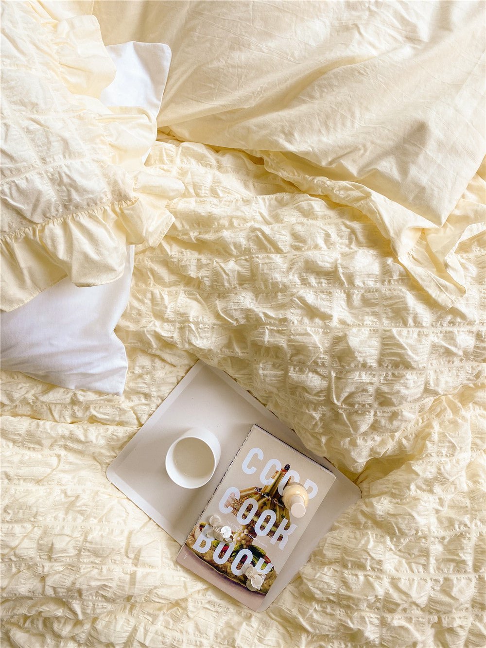 - Ever Lasting - Marshmallow Puff Ruffle Bedding Bundle - Bedding Bundle - Ever Lasting