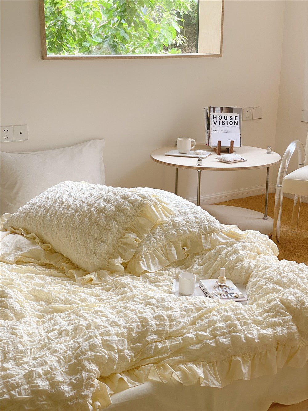 - Ever Lasting - Marshmallow Puff Ruffle Bedding Bundle - Bedding Bundle - Ever Lasting