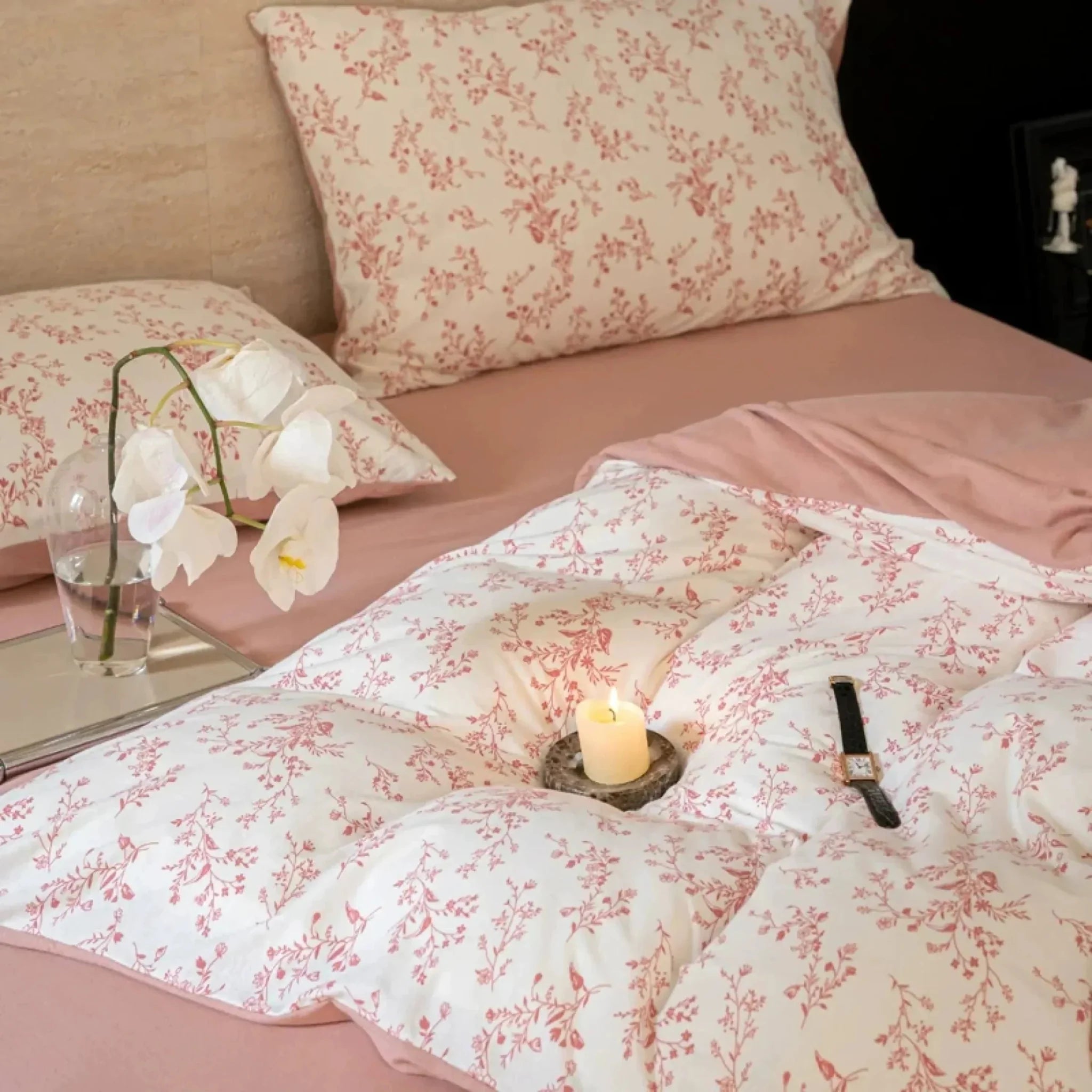 Mathilde Flower Field Jersey Knit Bedding Bundle - Ever Lasting