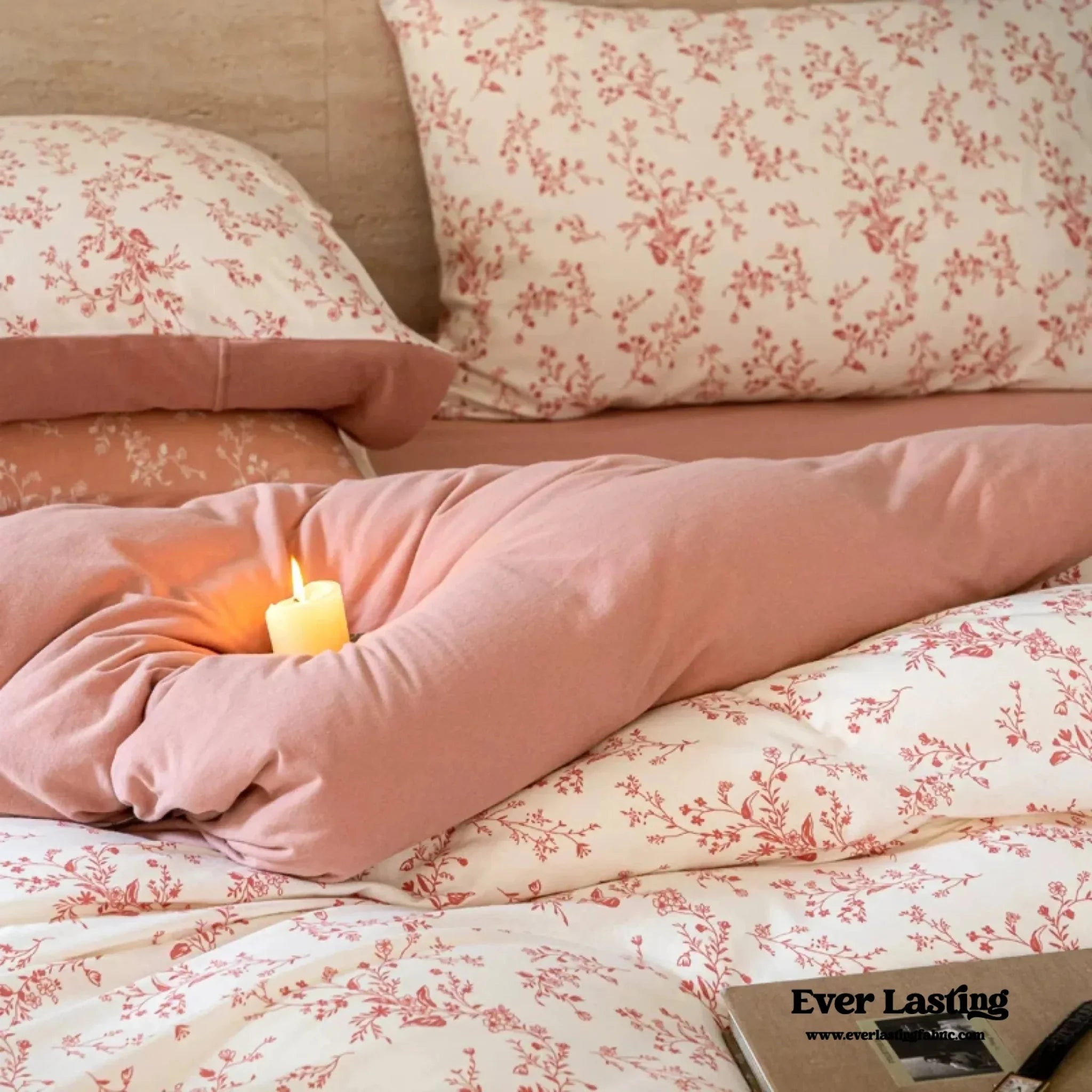 Mathilde Flower Field Jersey Knit Bedding Bundle - Ever Lasting