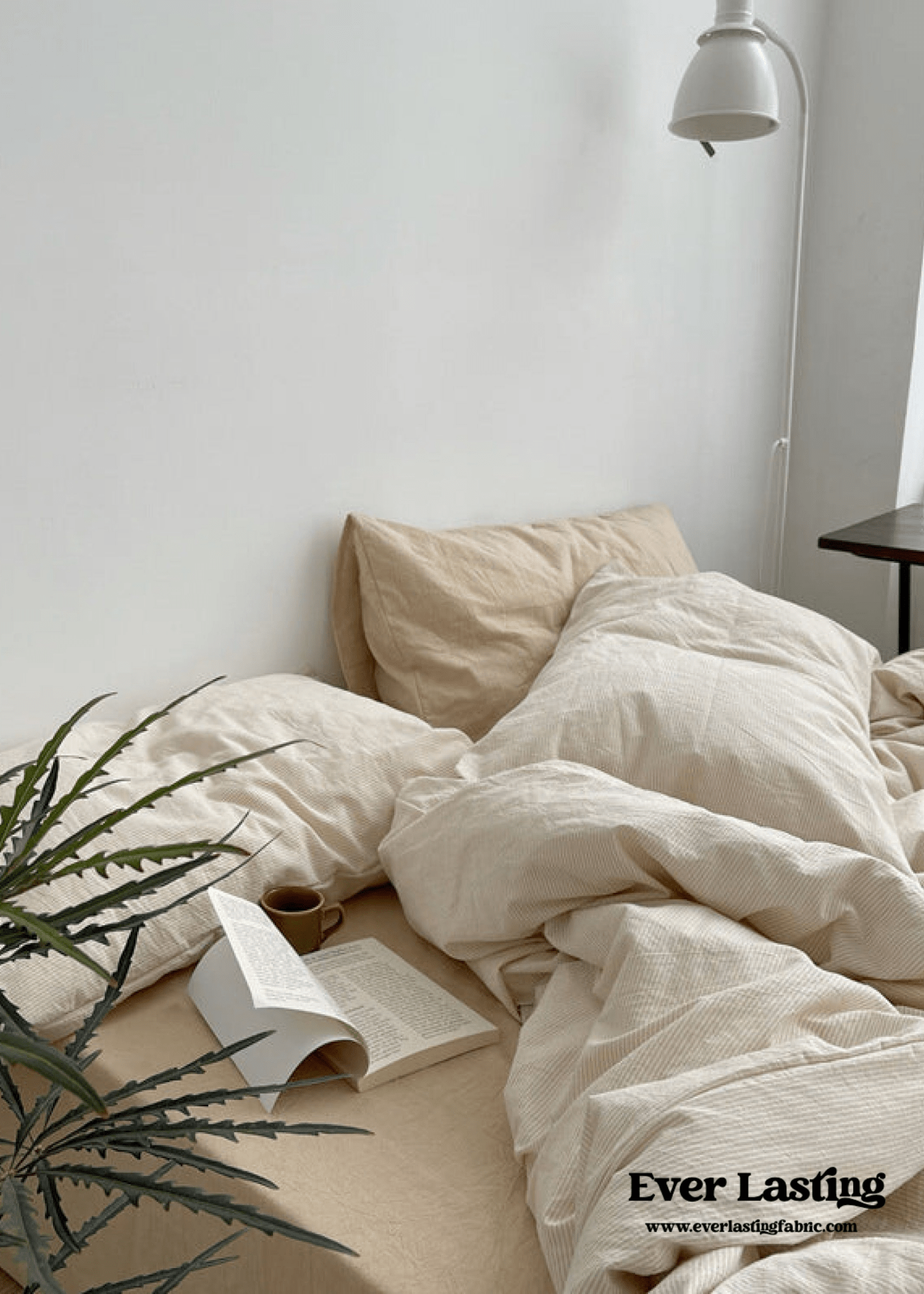 - Ever Lasting - Minimal Mixed Gingham Bedding Set / Blue - Bedding Set - Ever Lasting