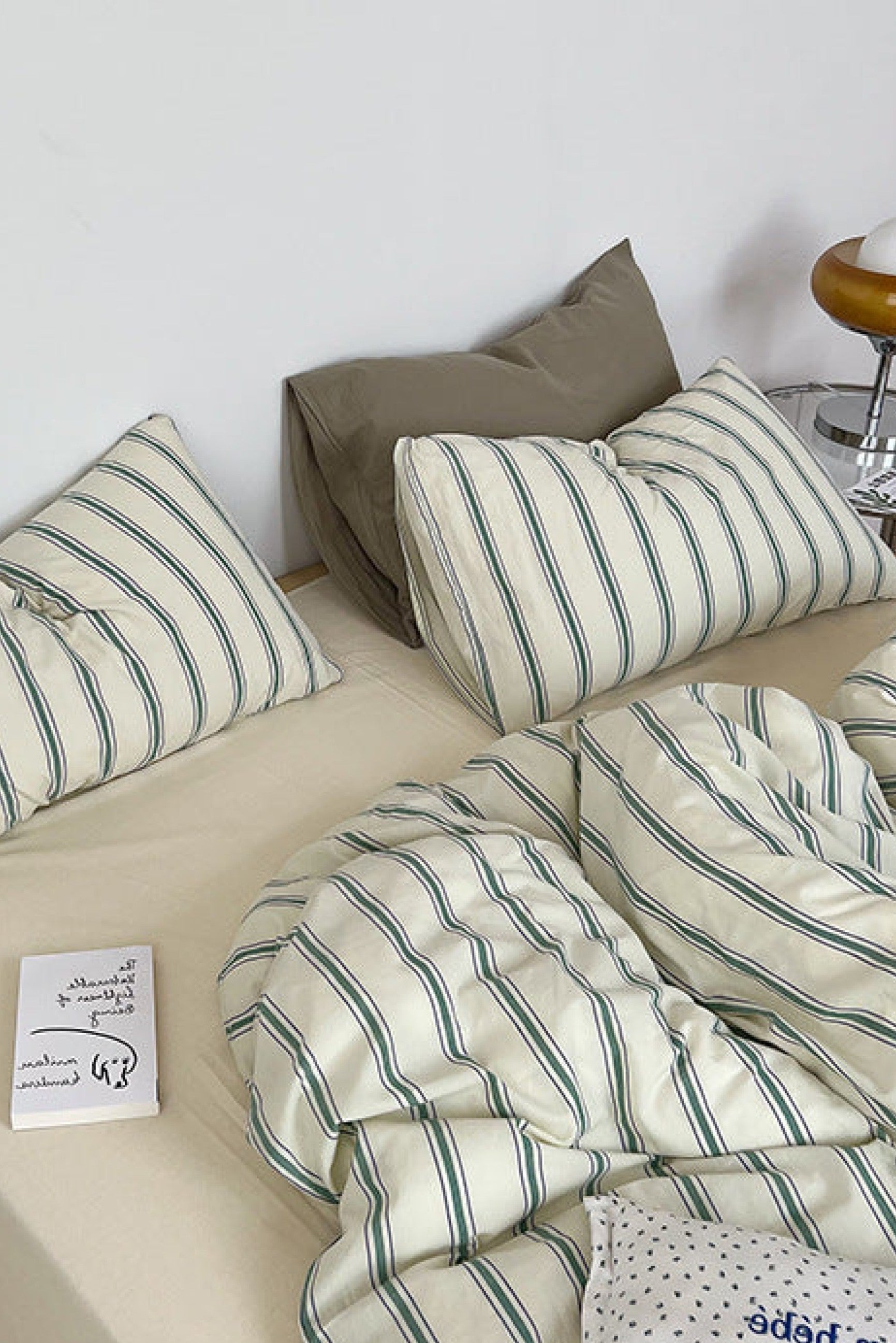 - Ever Lasting - Minimal Stripe Bedding Set / Pink - Bedding Set - Ever Lasting