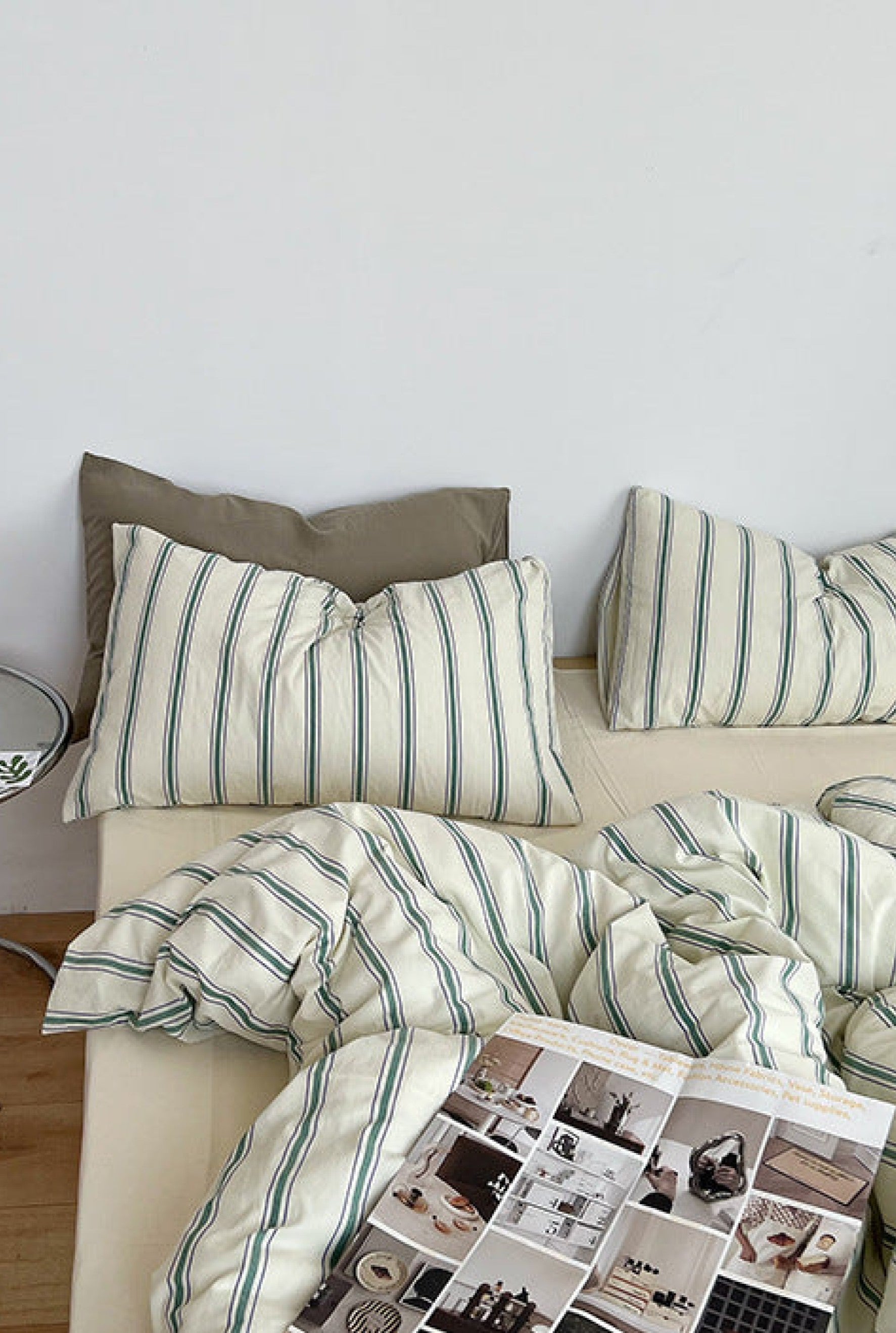- Ever Lasting - Minimal Stripe Bedding Set / Pink - Bedding Set - Ever Lasting