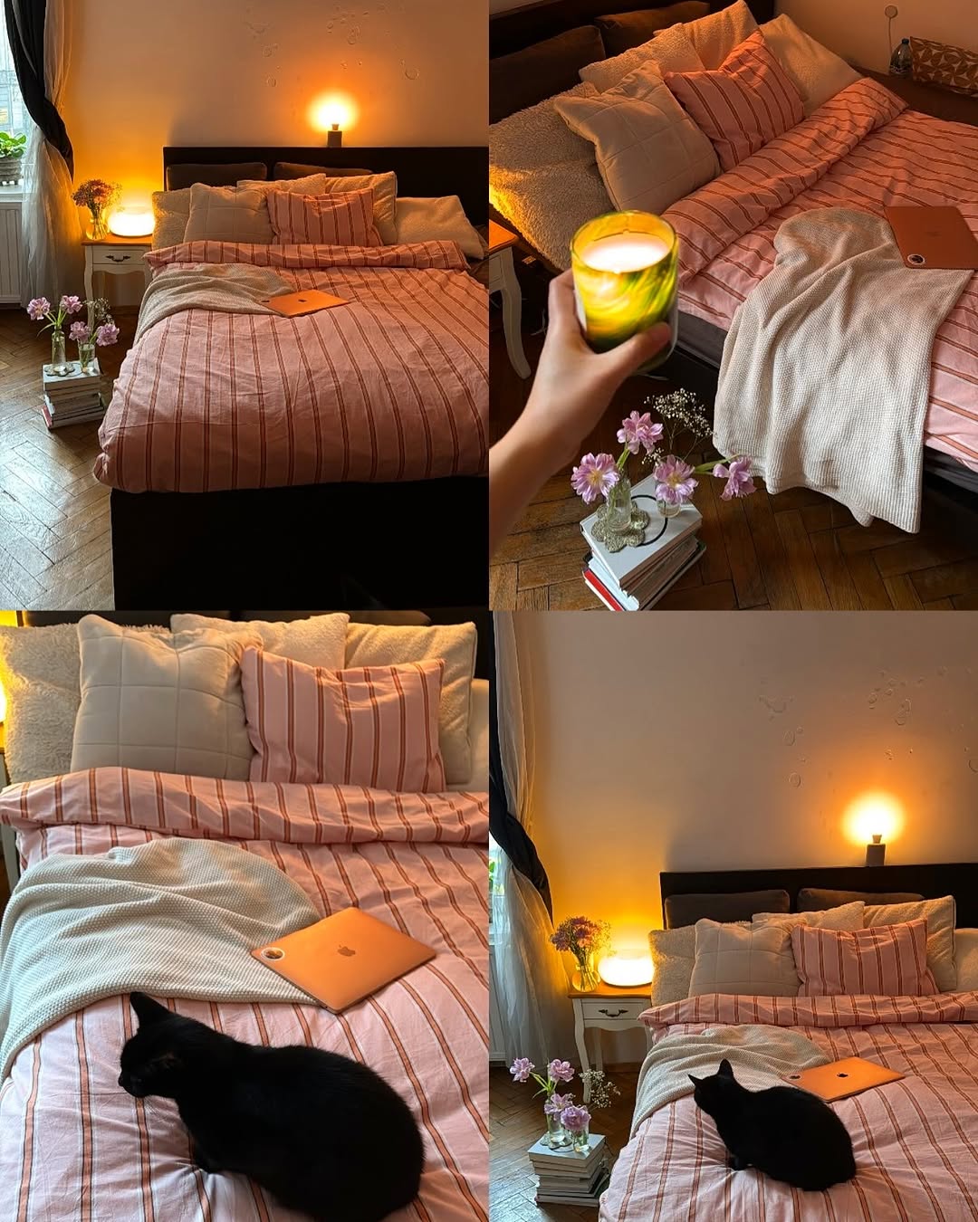 - Ever Lasting - Minimal Stripe Bedding Set / Pink - Bedding Set - Ever Lasting