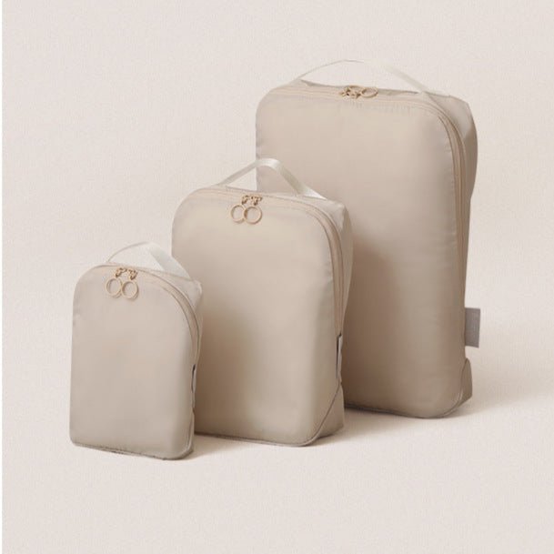 Minimalist Travel Packing Cubes Bag – 3 Clothing Bags + Matching Shoe Case - Ever Lasting