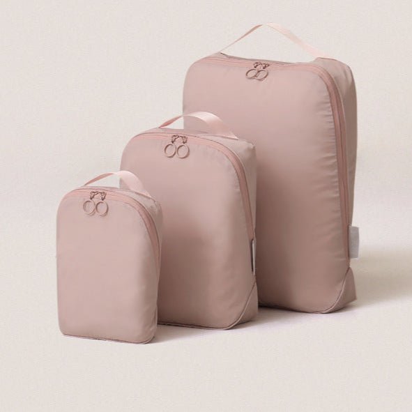Minimalist Travel Packing Cubes Bag – 3 Clothing Bags + Matching Shoe Case - Ever Lasting